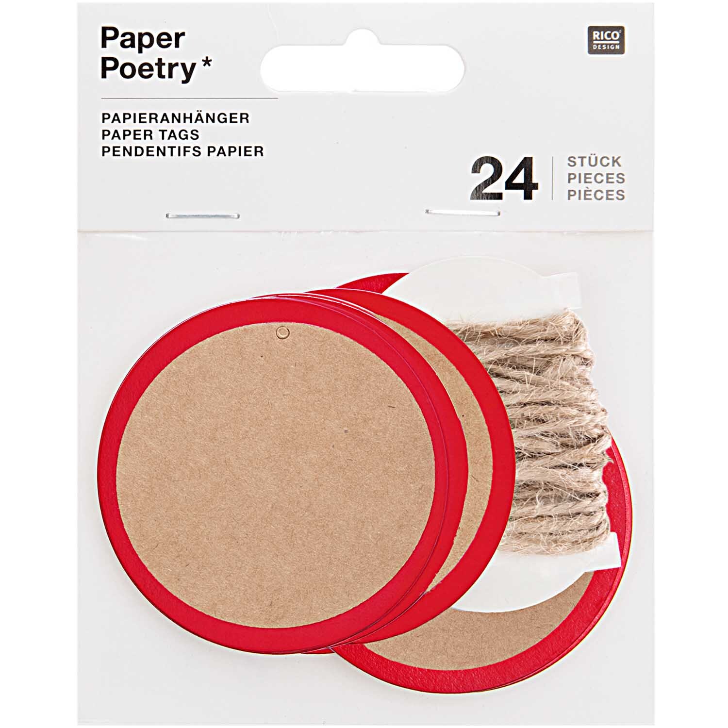Paper Poetry Papieranhänger Kreis mit Hot Foil 6cm 24 Stück Paper Poetry Papieranhänger Kreis mit Hot Foil 6cm 24 Stück
