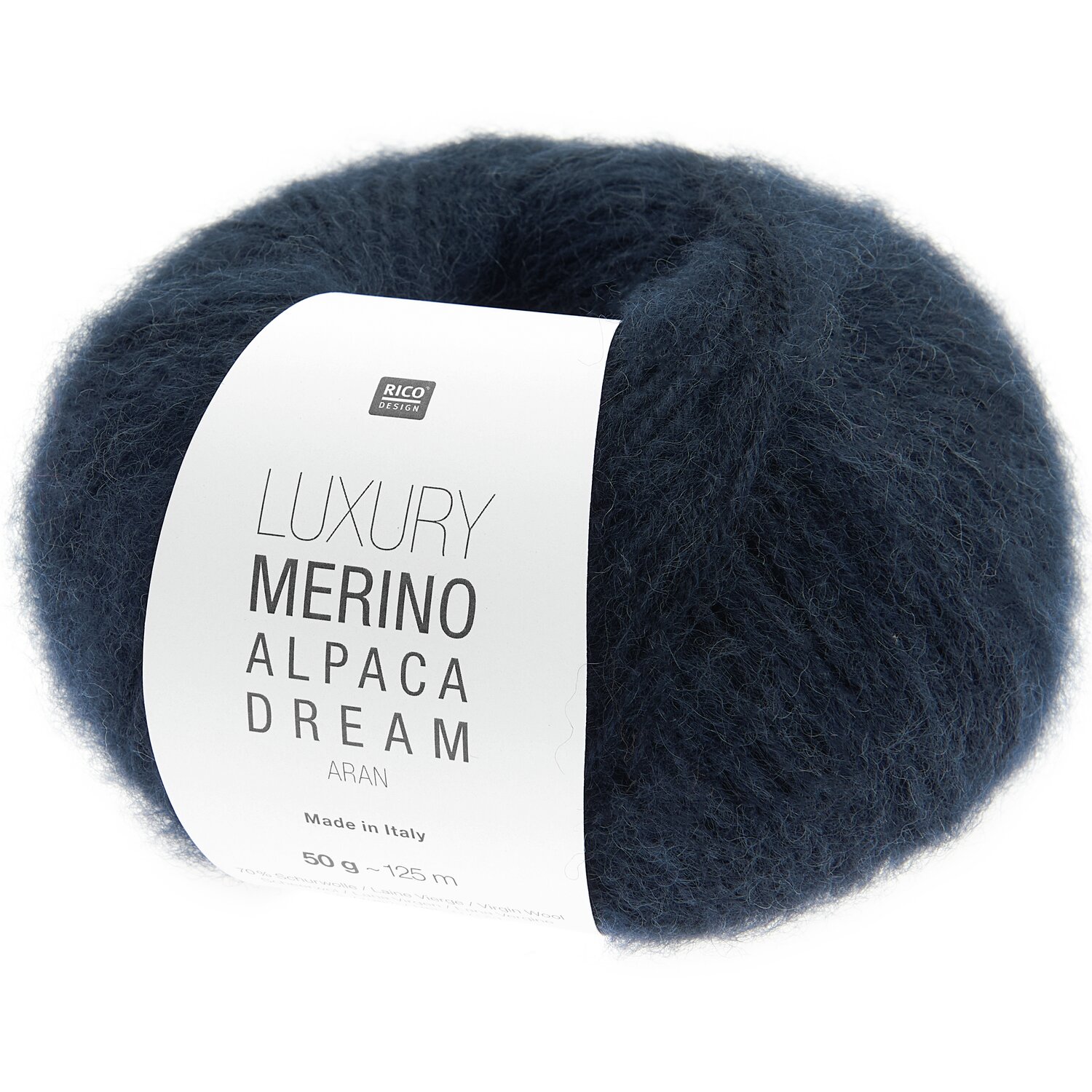 Luxury Merino Alpaca Dream aran 50g 125m Farbe Marine von Rico Design