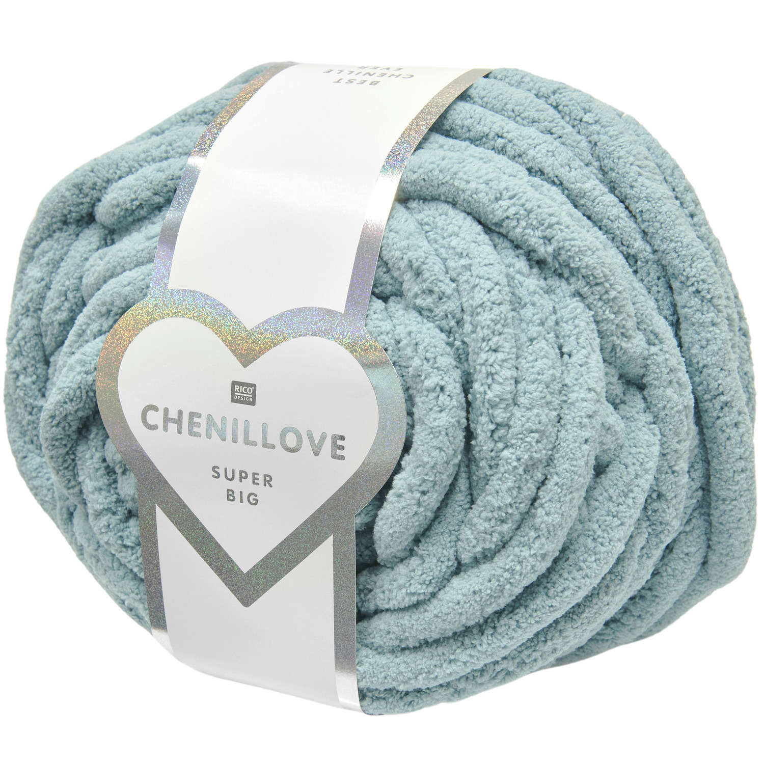 Chenillove Super Big 300g 36m Farbe Aqua von Rico Design Chenillove Super Big: Weiches, aqua-farbenes Garn von Rico Design, ideal für kreative Strickprojekte.