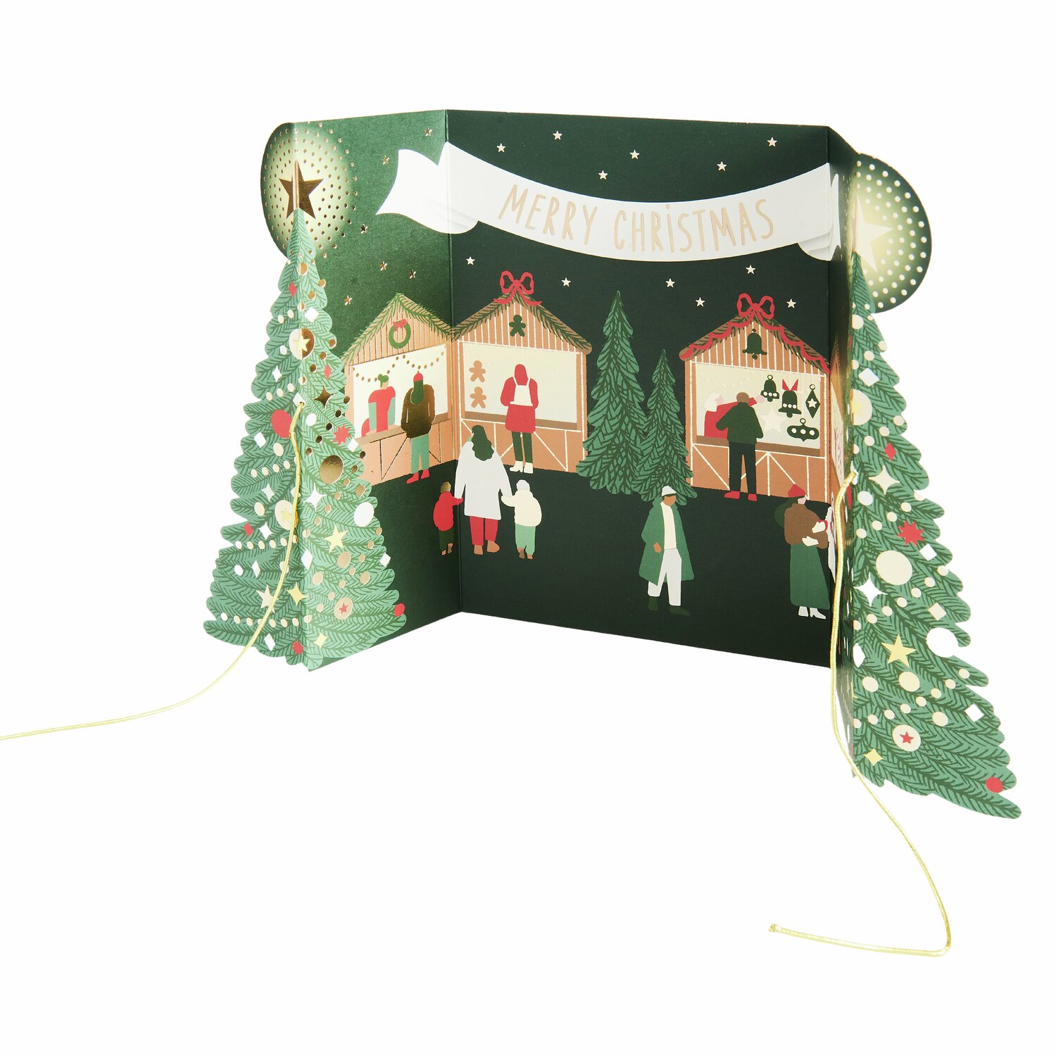 Pop-Up Karte Weihnachtsmarkt  B6 von Rico Design
