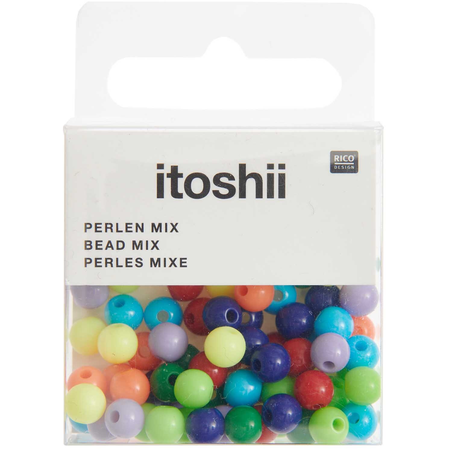 itoshii Kunststoffperlen rainbow classic Mix 6mm 80 Stück itoshii Kunststoffperlen rainbow classic Mix 6mm 80 Stück