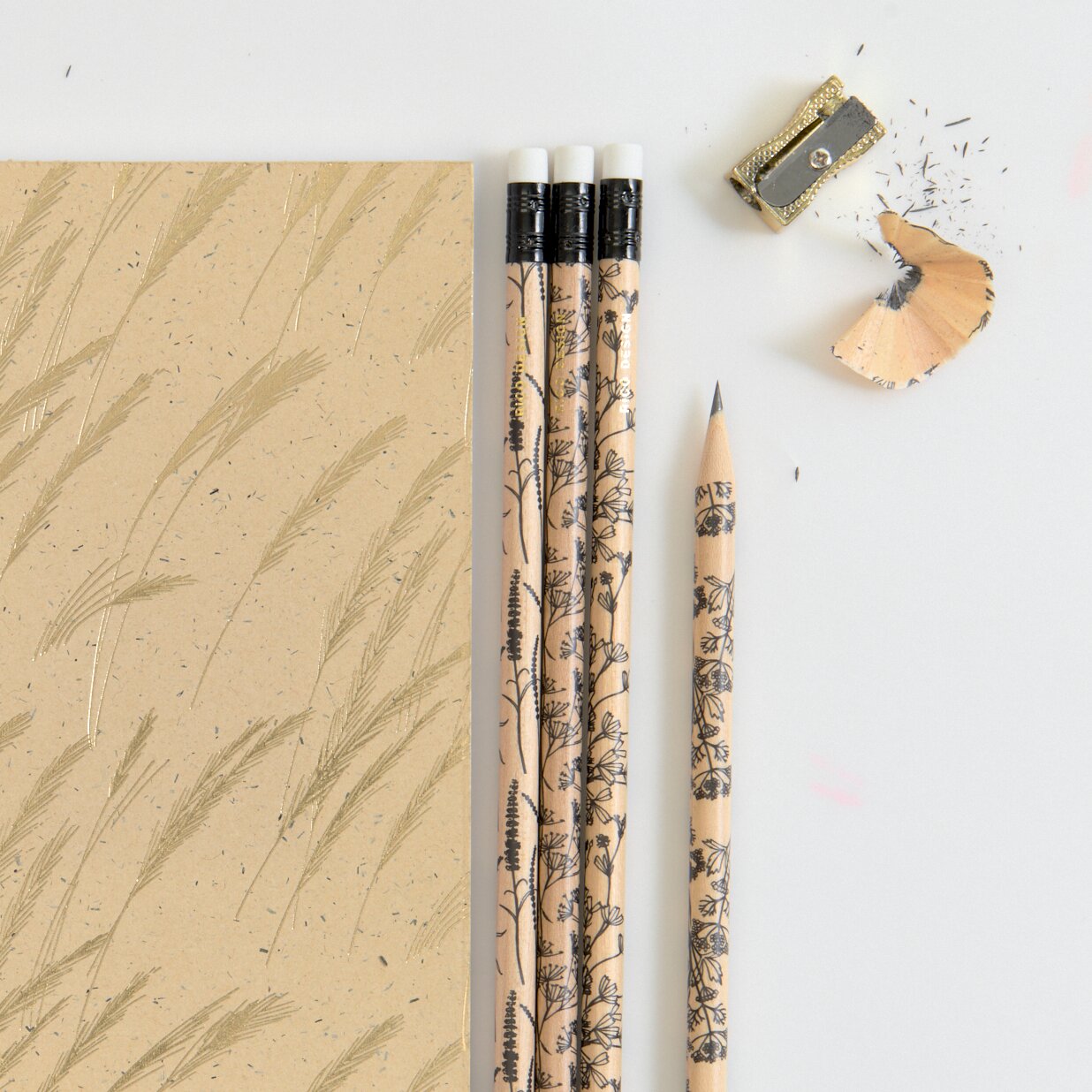 Paper Poetry Bleistift In the Meadow Gräser Schwarz 4 Stück von Rico Design