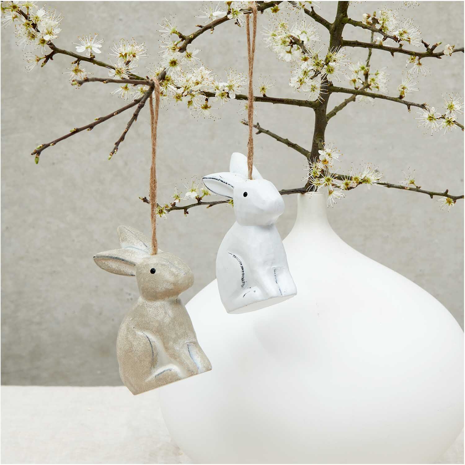 Holzanhänger Hase groß natur 1 Stück Holzanhänger Hase groß natur 1 Stück