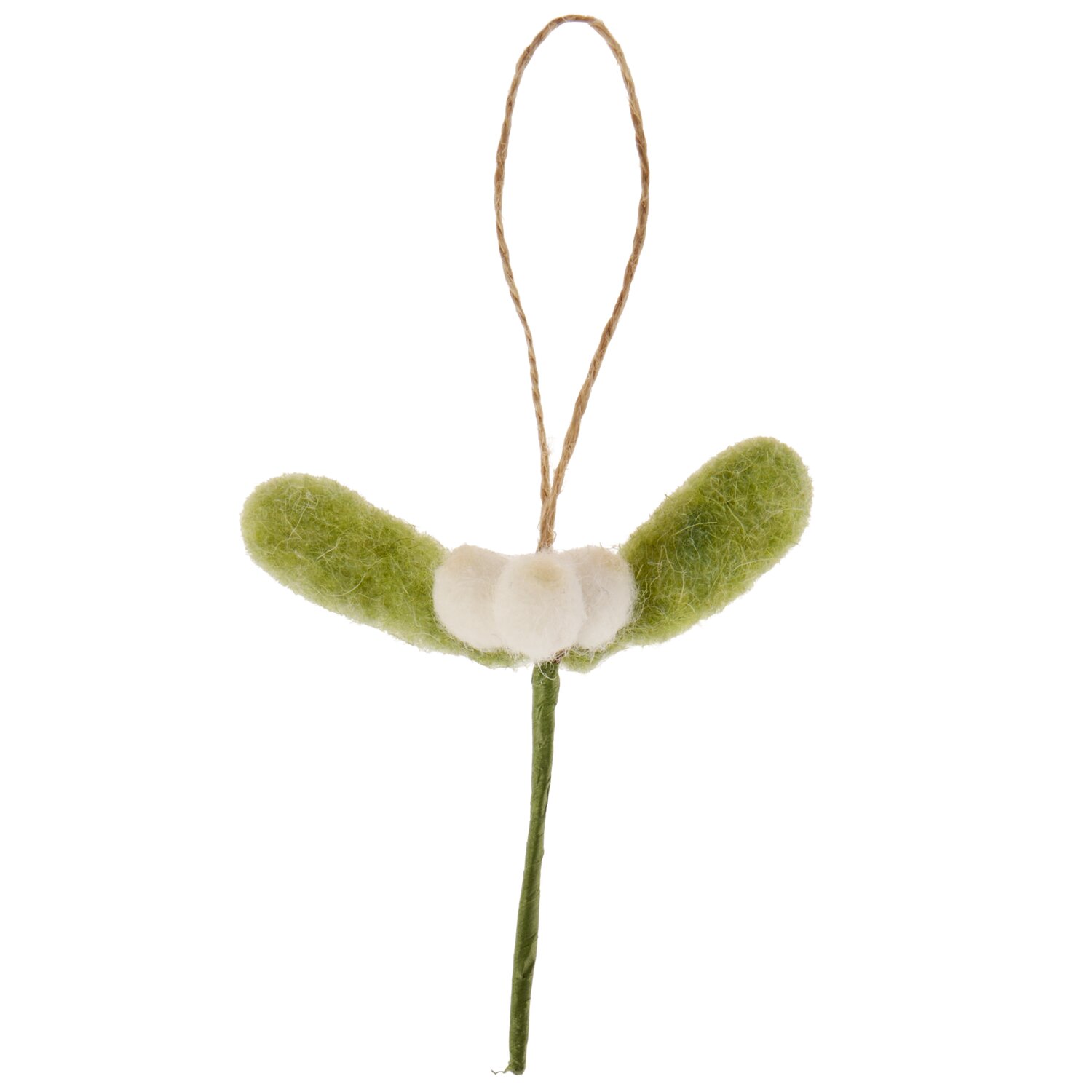 Filzhänger Mistelzweig Beeren Grün 9x6,5x2cm von Rico Design