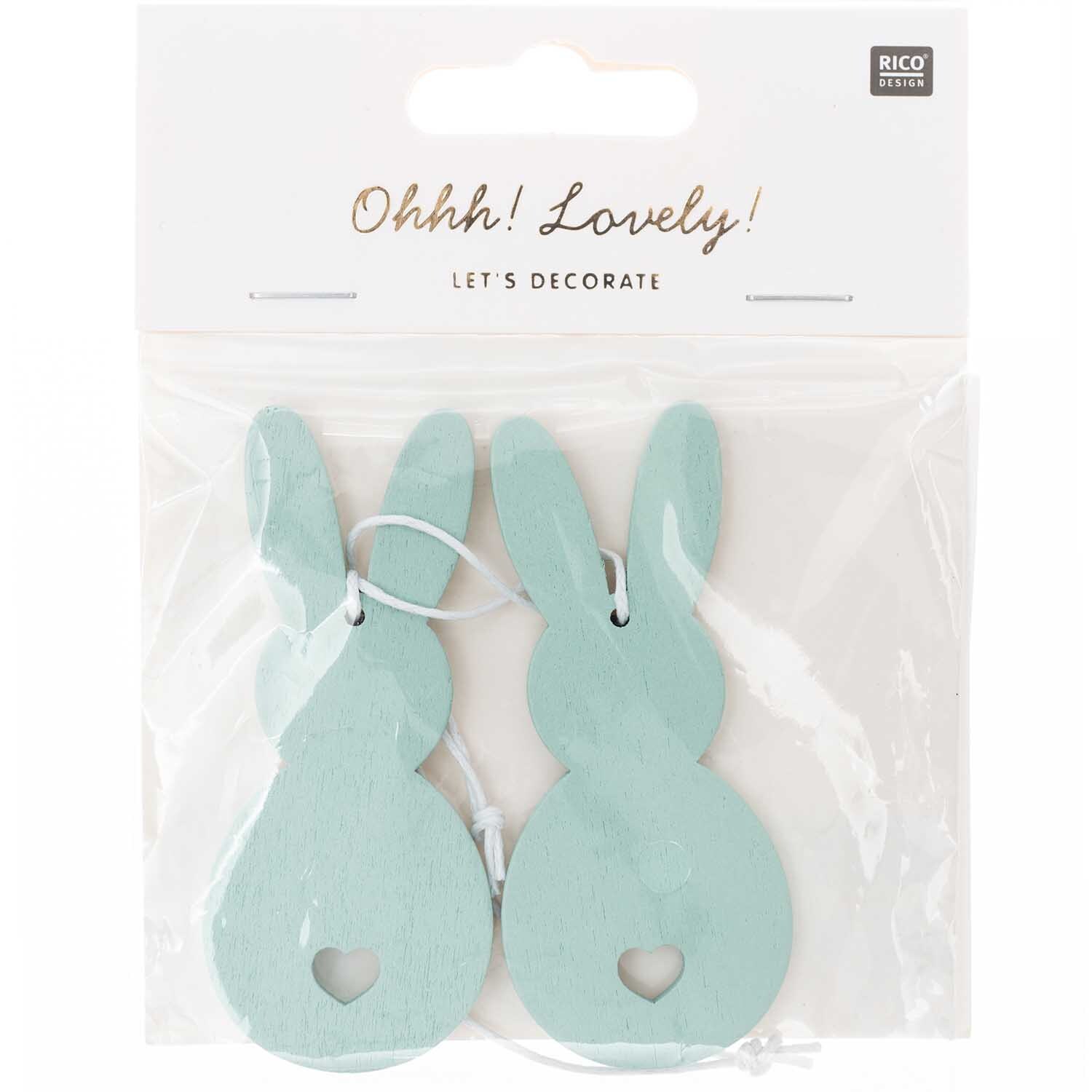 Holzhänger Hase 2 Stück Holzhänger Hase 2 Stück