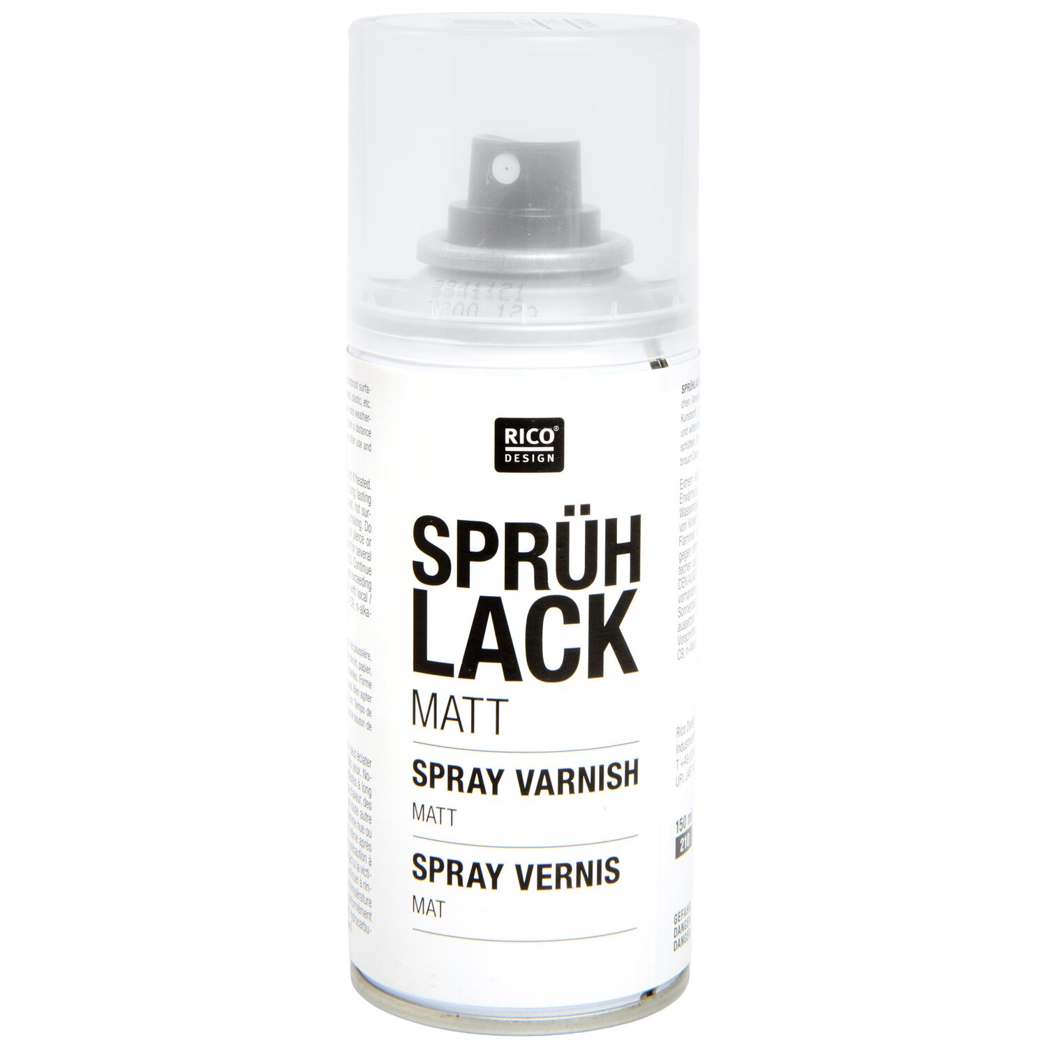 Sprühlack matt 150ml von Rico Design, transparent matt, ideal für kreative Projekte.