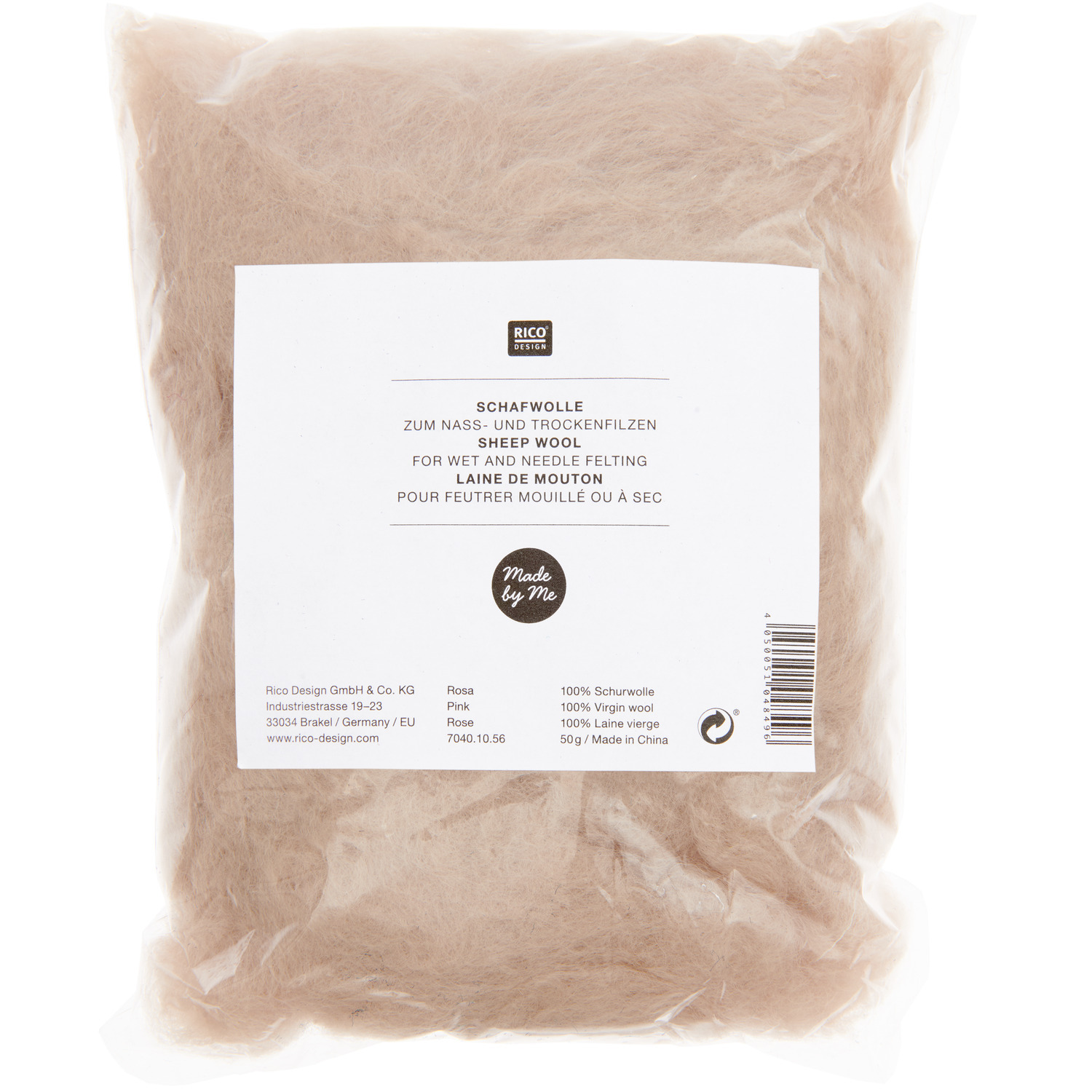 Schafwolle 50g Farbe Puder von Rico Design