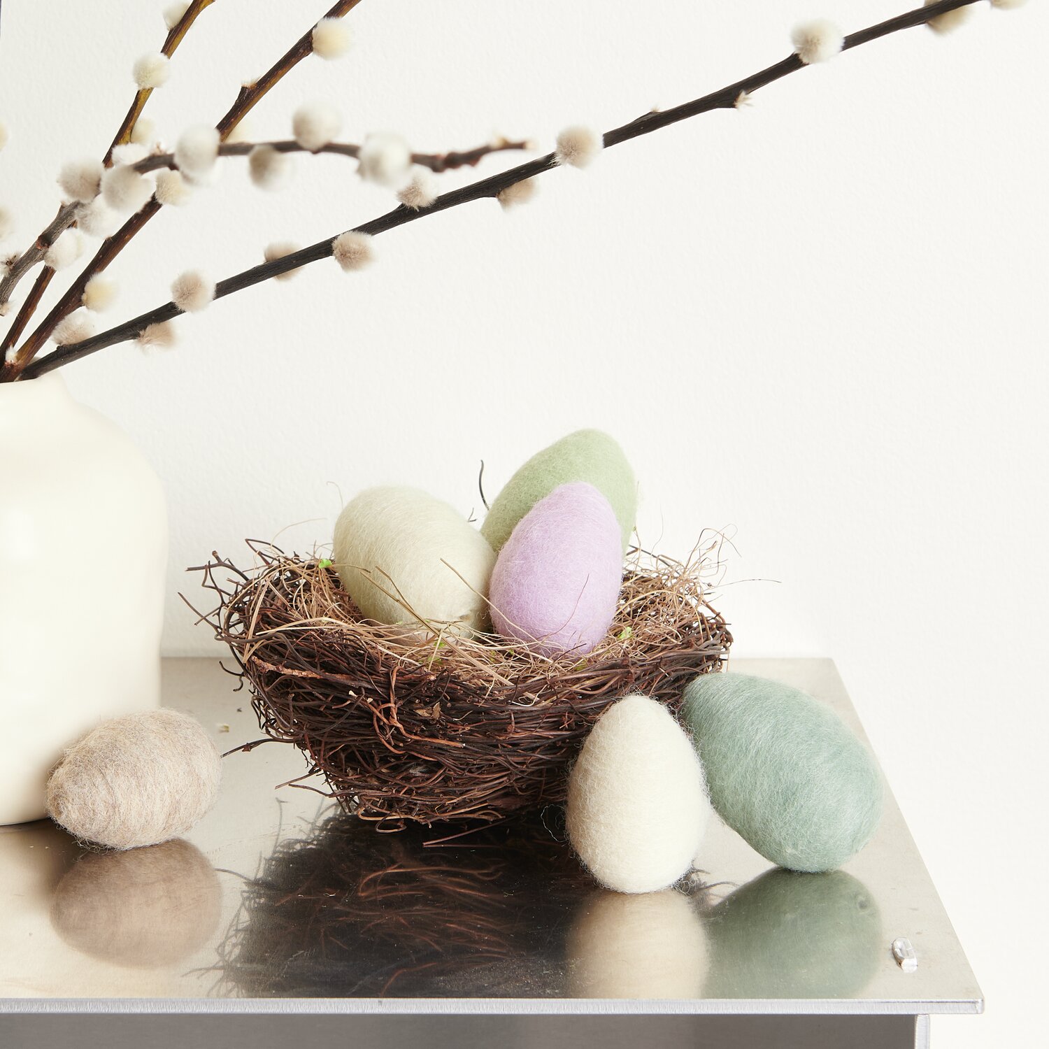 Filzei Gelb/Grün 6 Stück Ø4cm von Rico Design