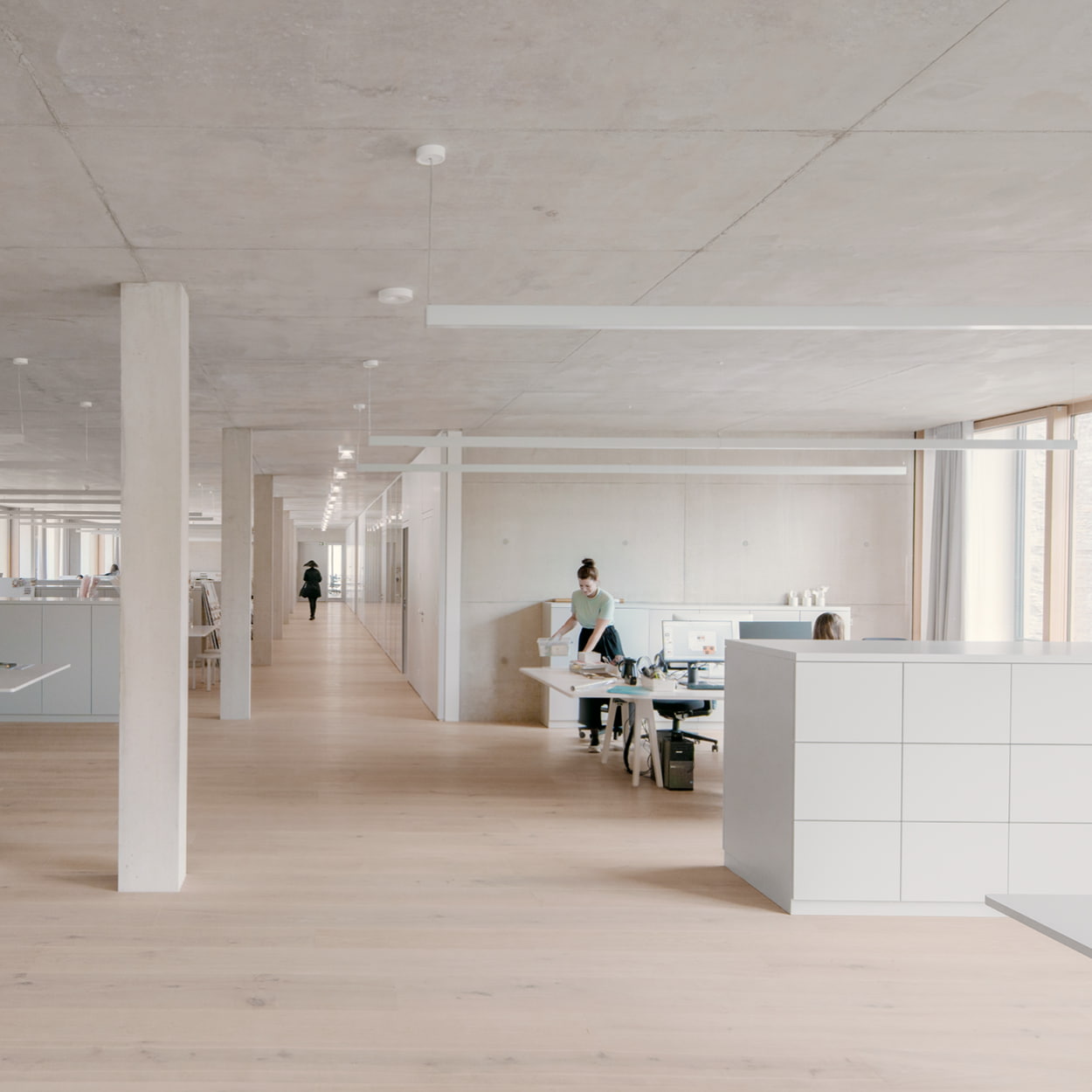 Ein Großraumbüro im Headquarter von Rico Design