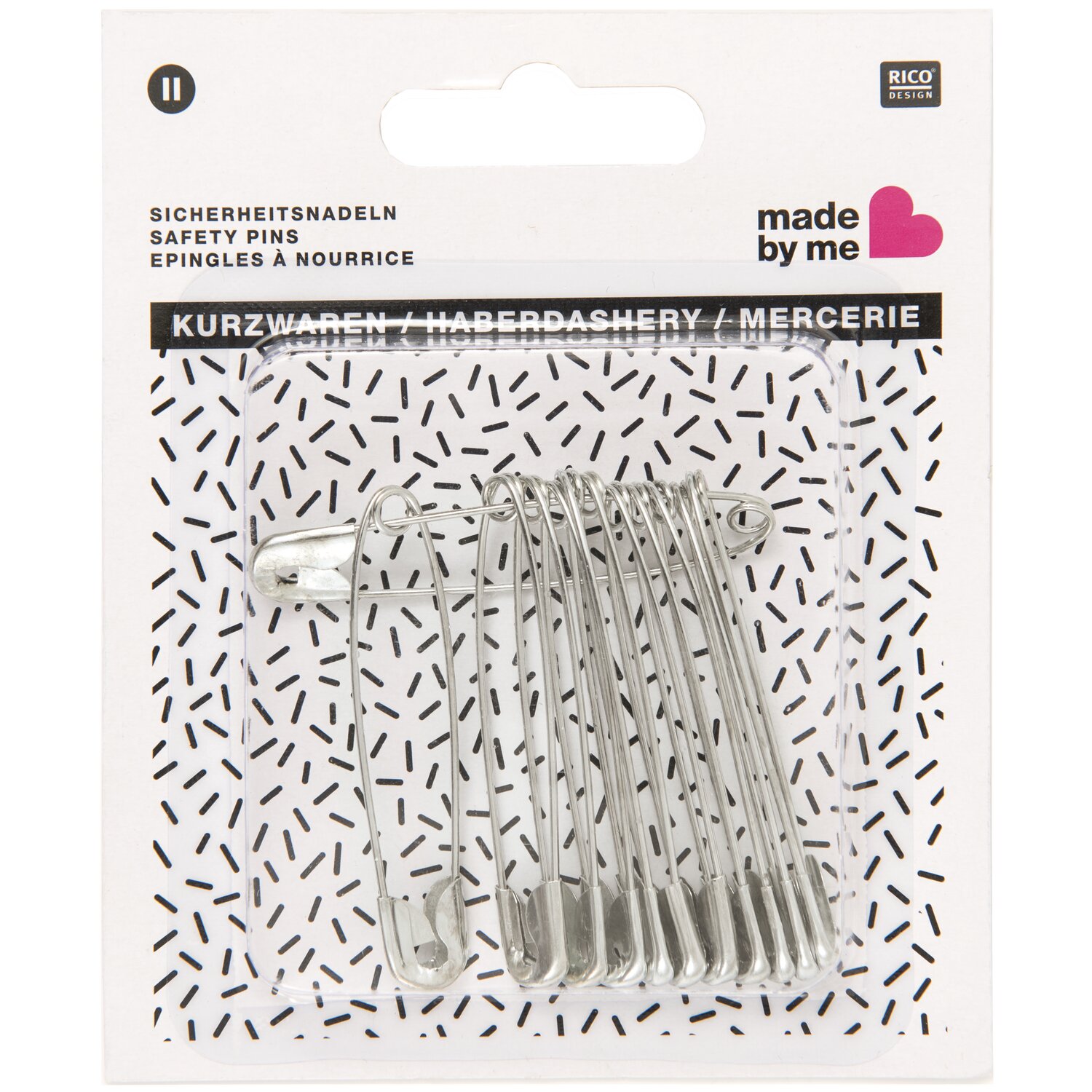 Sicherheitsnadeln 55mm 12 Stück von Rico Design