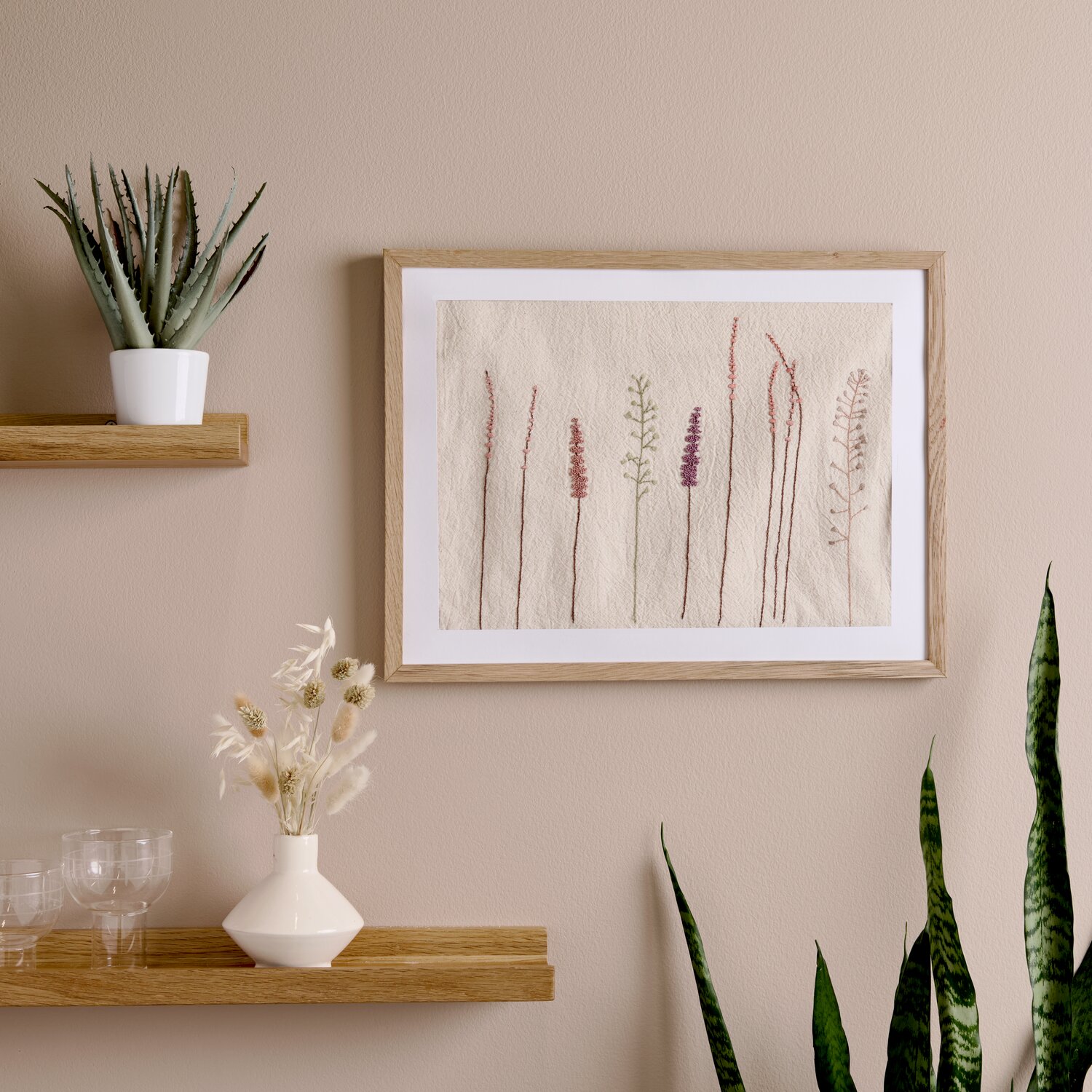 Stick & Stitch Packung Blumen und Gräser XL 8-teilig von Rico Design