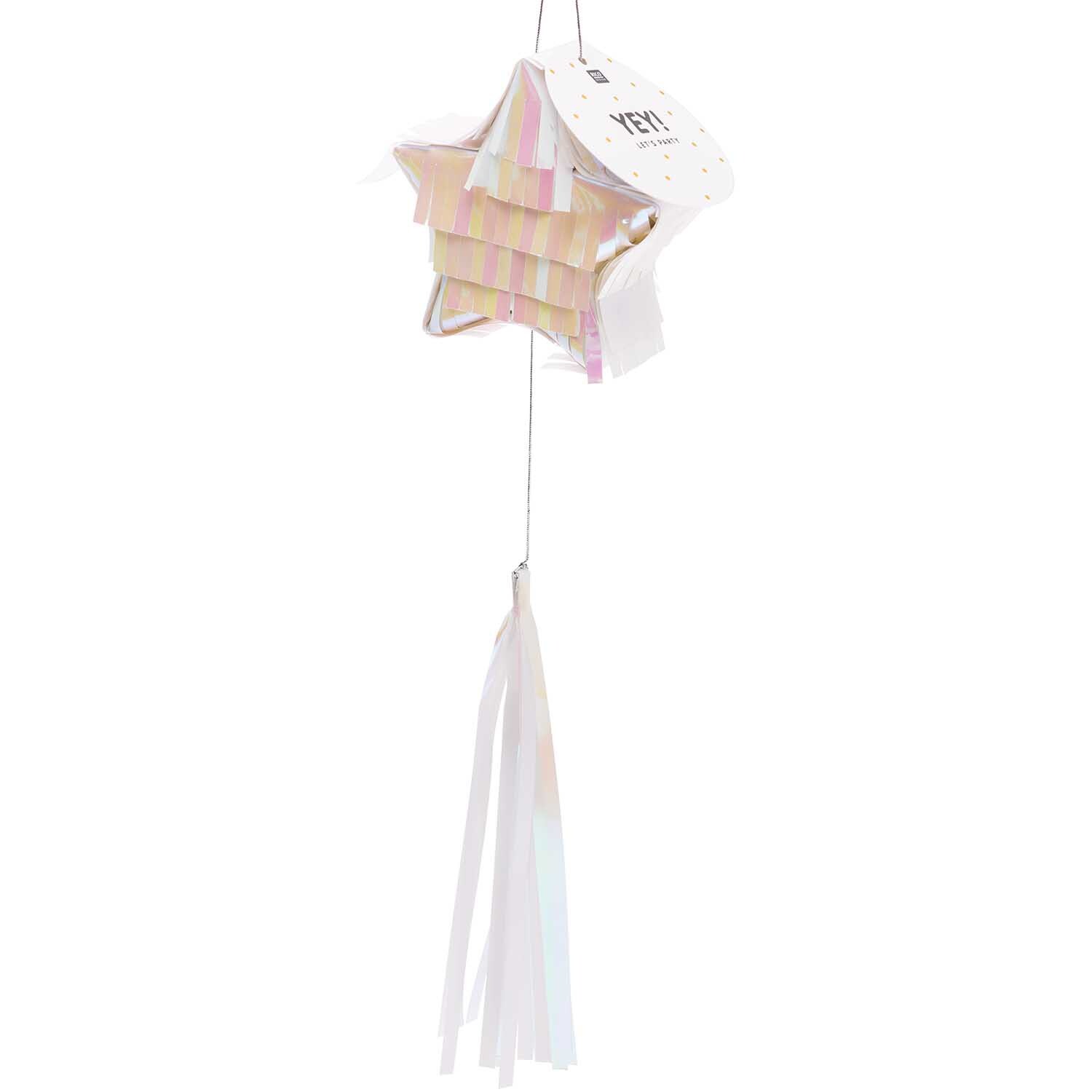 Mini-Pinata mit Quaste Stern 10,5x10,5x3,5cm Mini-Pinata mit Quaste Stern 10,5x10,5x3,5cm