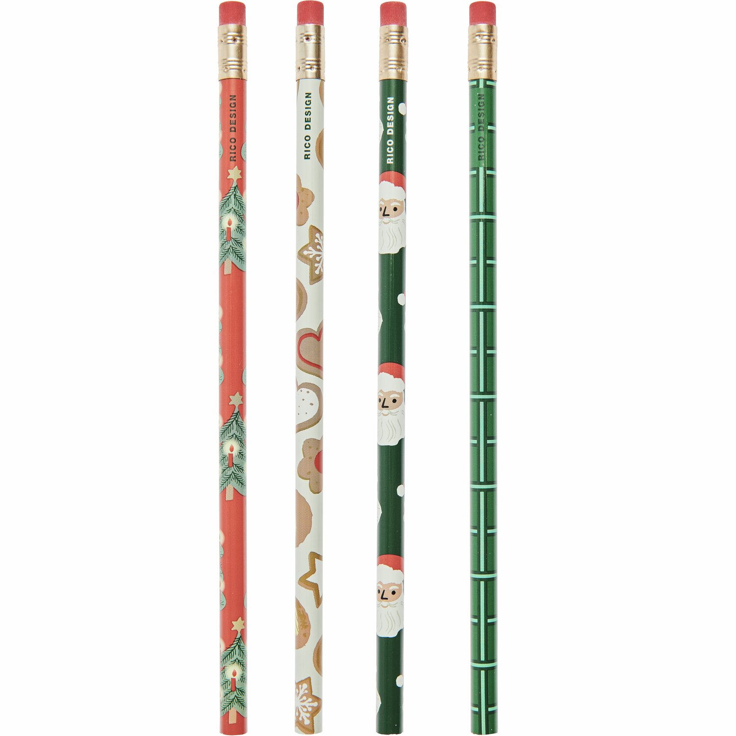 Paper Poetry Bleistift-Set Weihnachtsmarkt 4-teilig von Rico Design