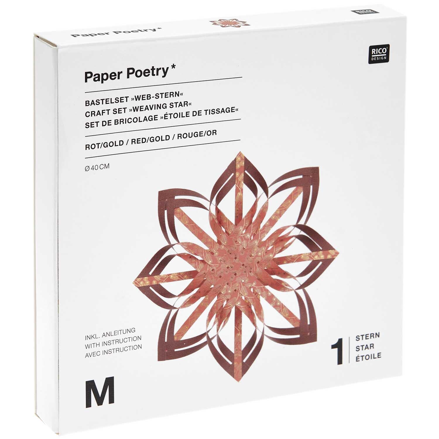 Paper Poetry Web-Stern Größe M 270g/m2 Paper Poetry Web-Stern Größe M 270g/m2