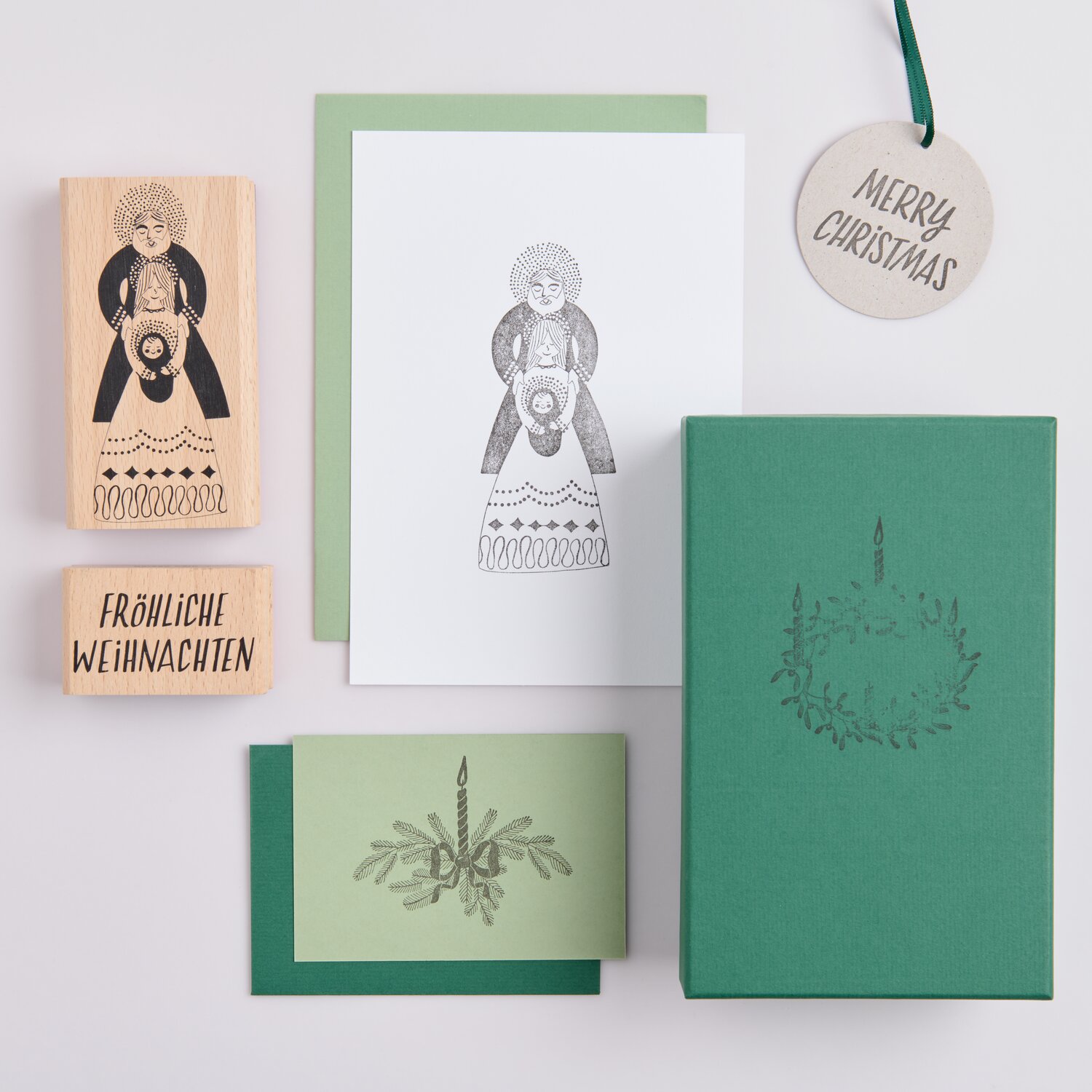 Stempel Advent Merry Christmas 5x4x3cm von Rico Design