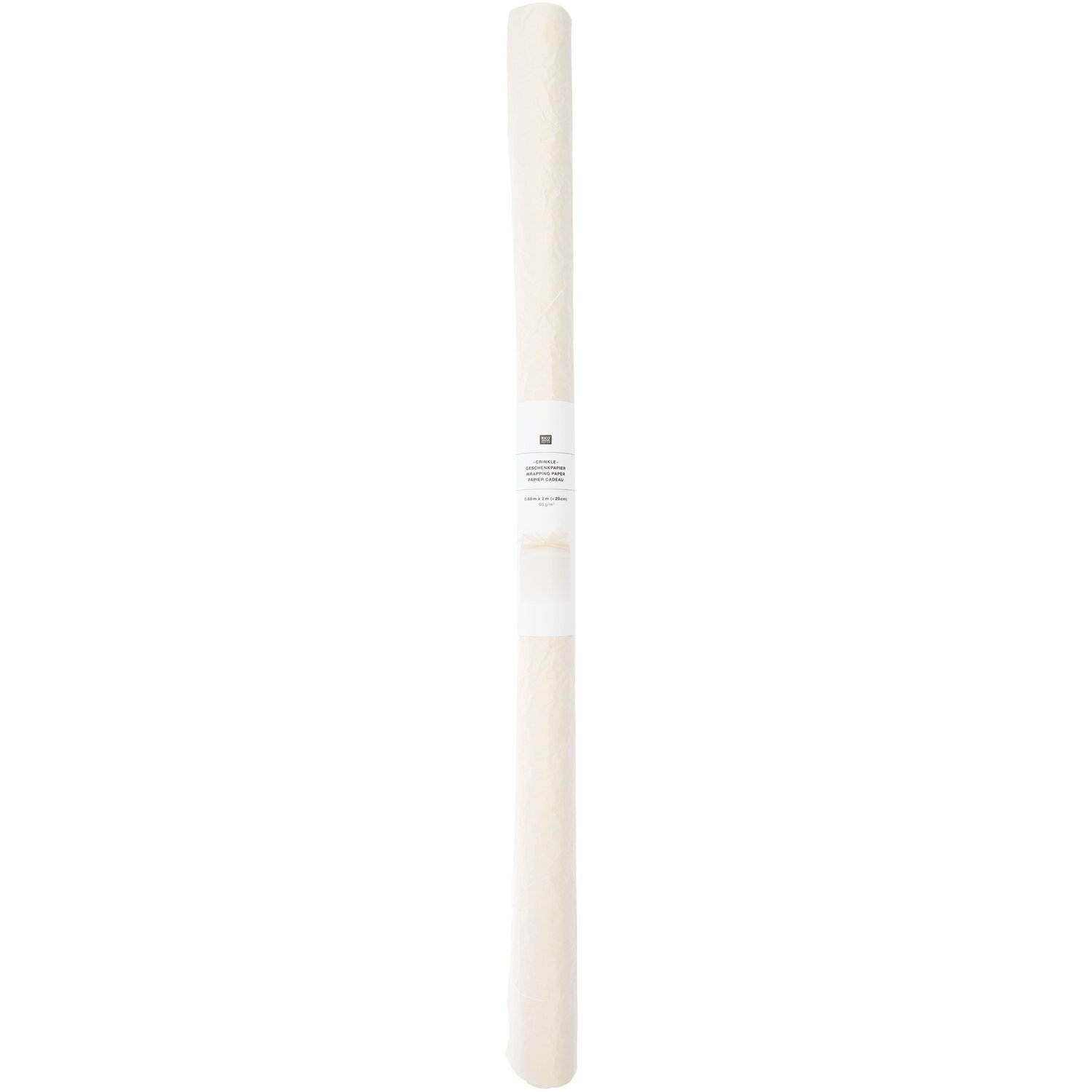 Knitter Geschenkpapier 0,68x2m Farbe Elfenbein von Rico Design