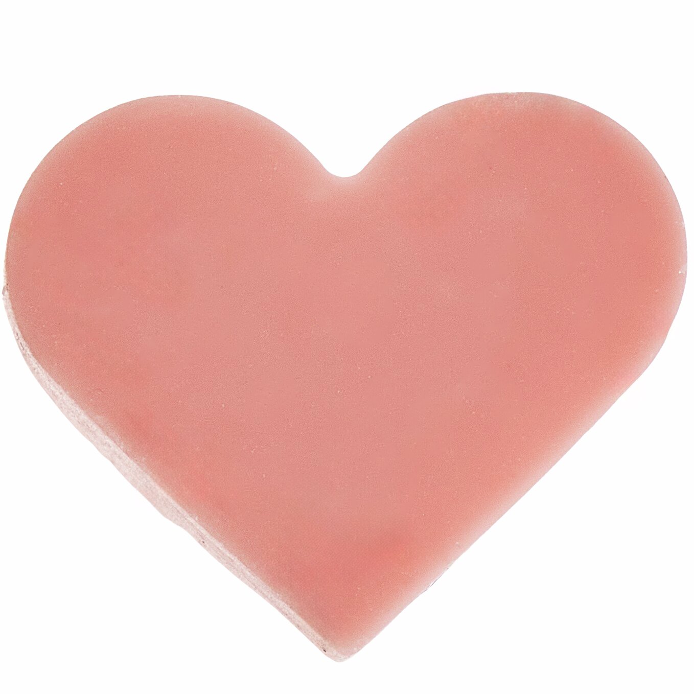 Paper Poetry 3D Radiergummi Herz in Rosa von Rico Design, herzförmig, 21x16x60mm.