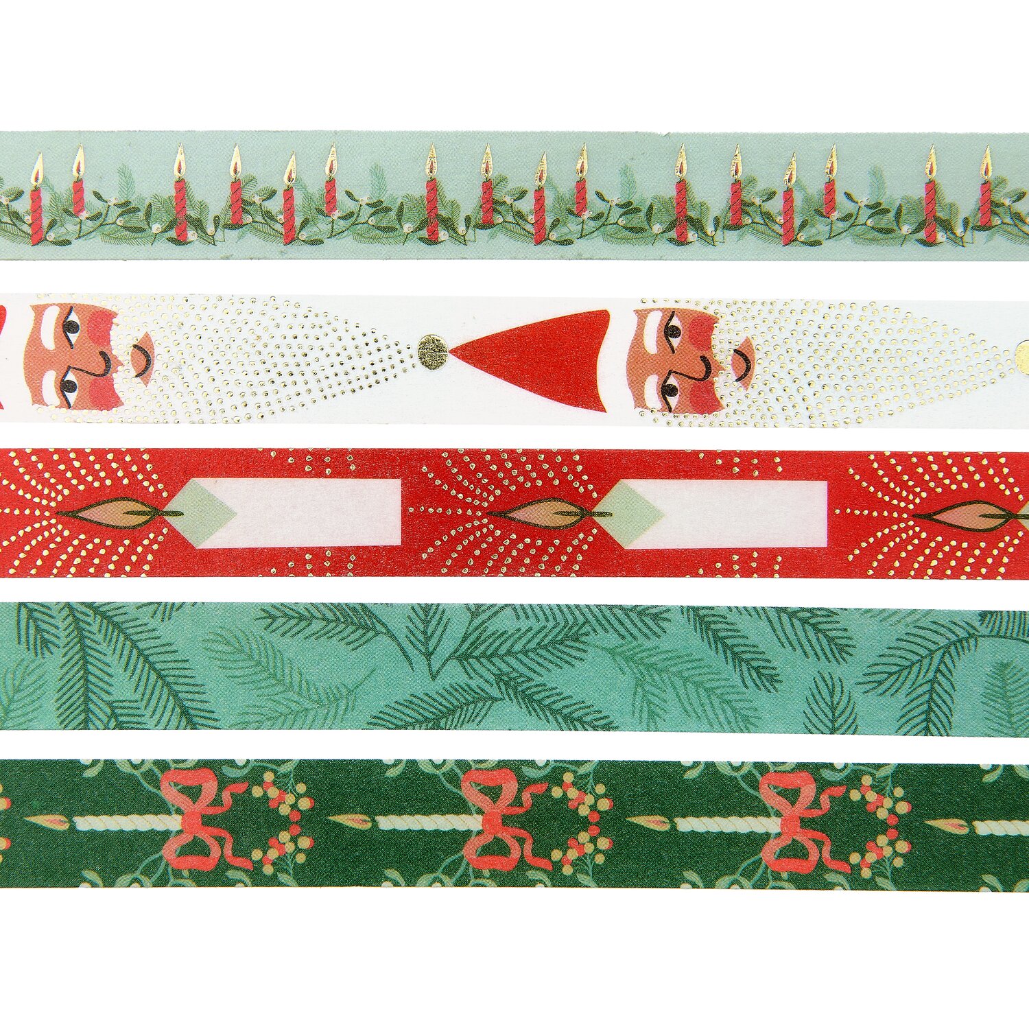 Tape Set Advent Advent 5 Stück 1,5cmx10m von Rico Design