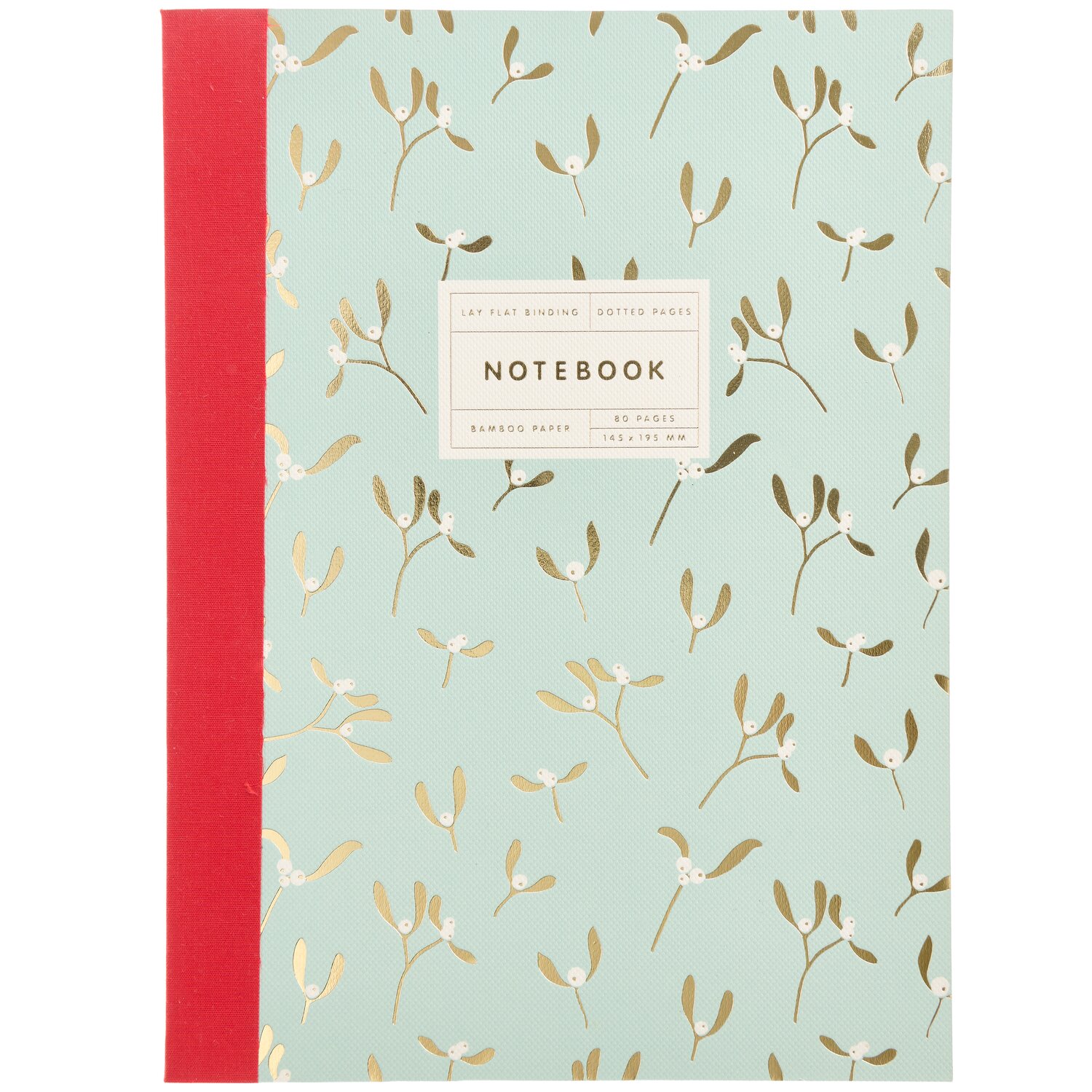 Paper Poetry Notizbuch Advent S Mistelzweige Mint 80 Seiten 14,5x19cm von Rico Design