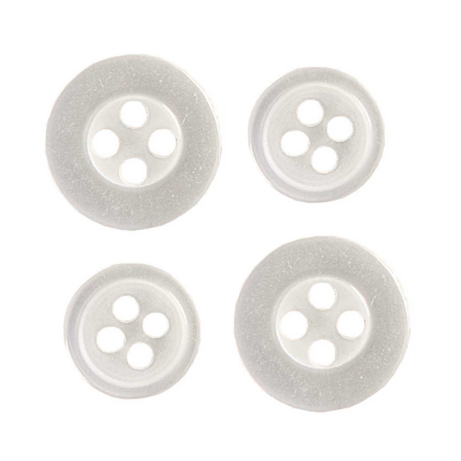 Knopf Mix transparent 40 Stück