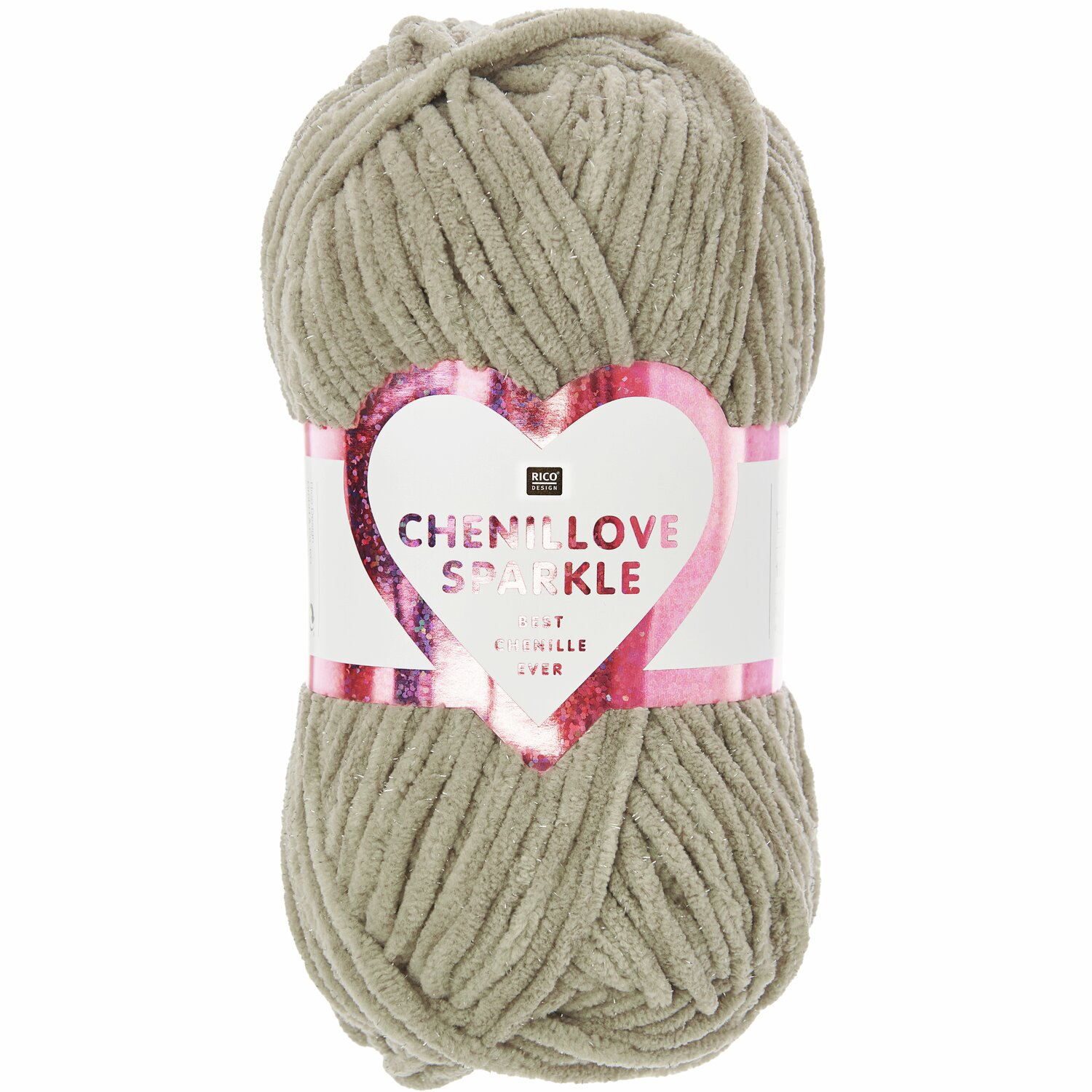 Creative Chenillove Sparkle 100g 110m Farbe Taupe von Rico Design Creative Chenillove Sparkle: Weiches Garn in Taupe von Rico Design, 100g, 110m, ideal für Strickprojekte.