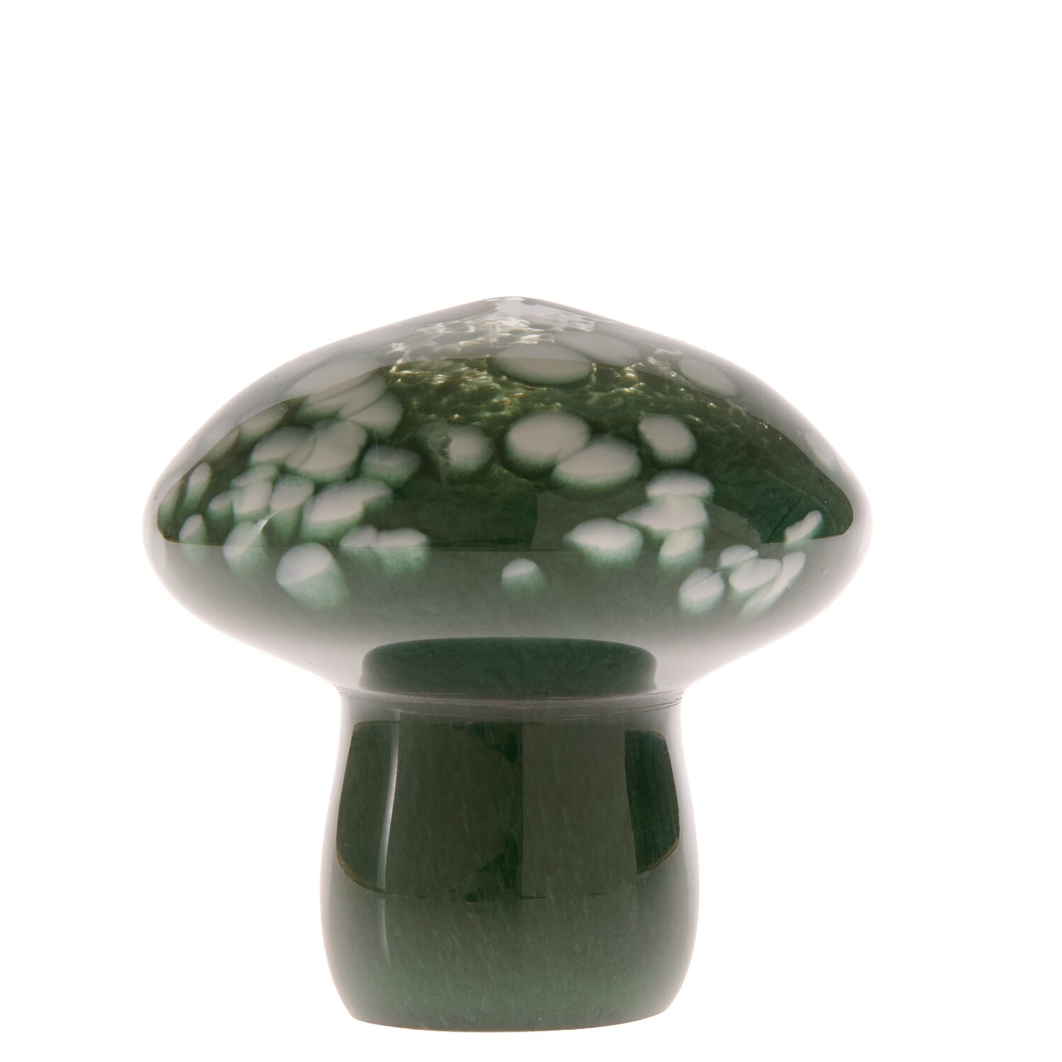 Glas Pilz Grün gepunktet 10,2x10,5x10,2cm von Rico Design