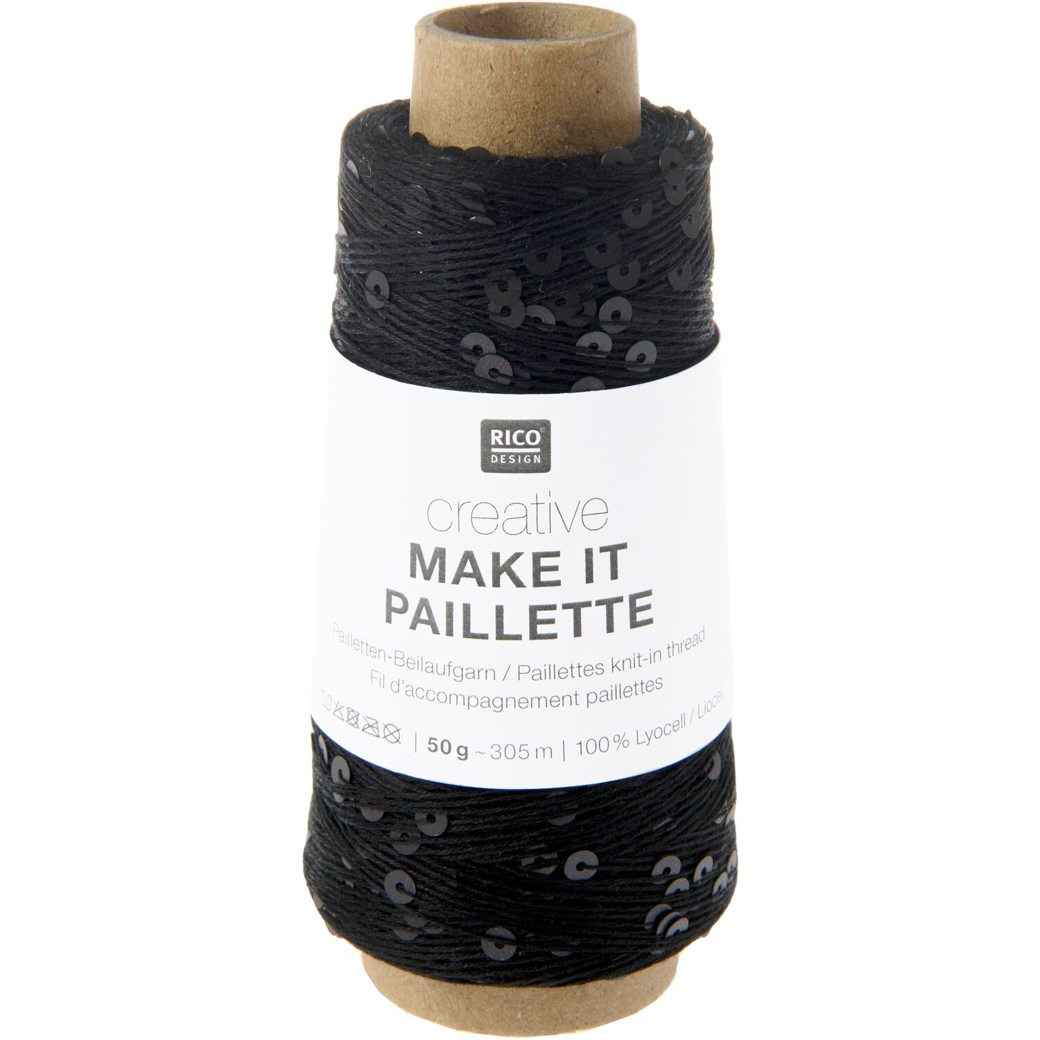 Creative Make It Paillette 50g 305m Farbe Schwarz Matt von Rico Design