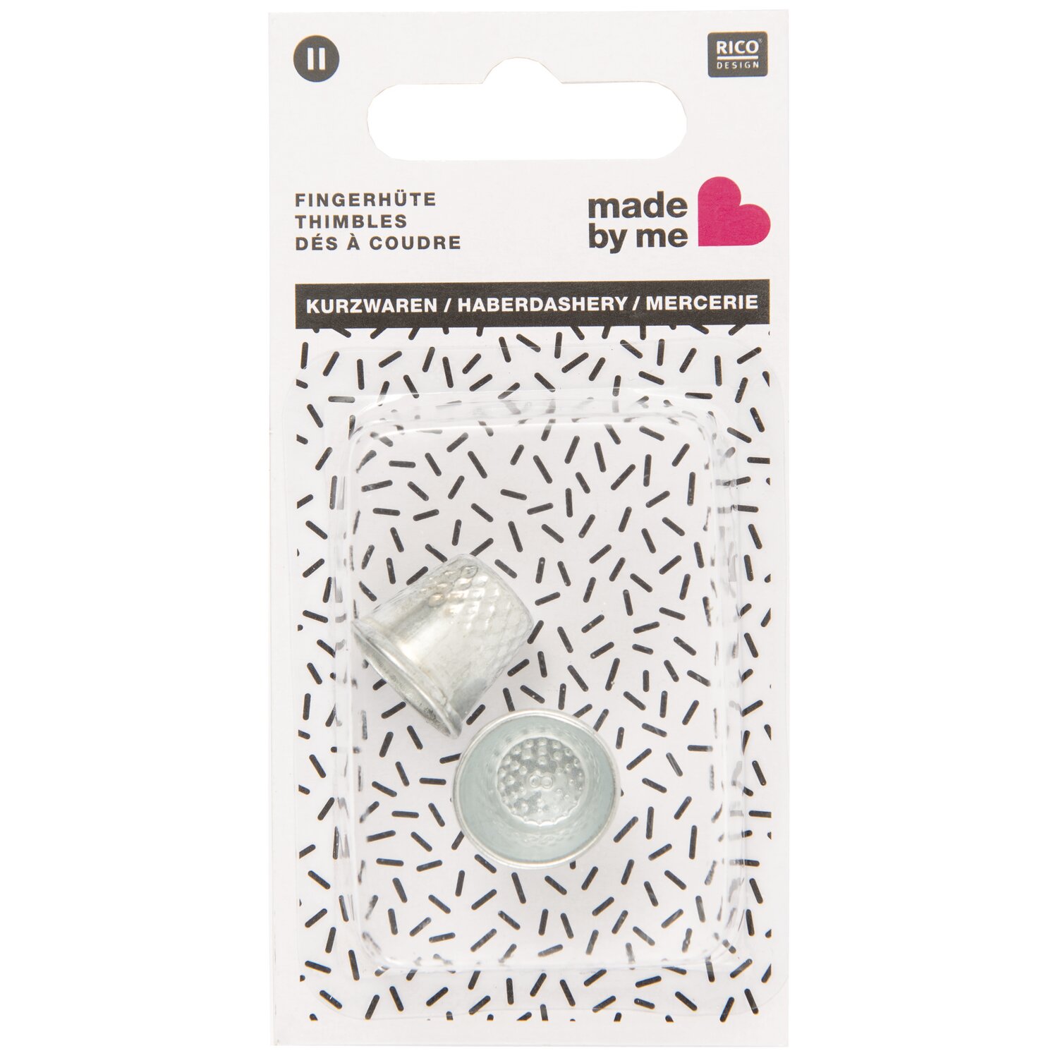 Fingerhut silber 2 Stück von Rico Design