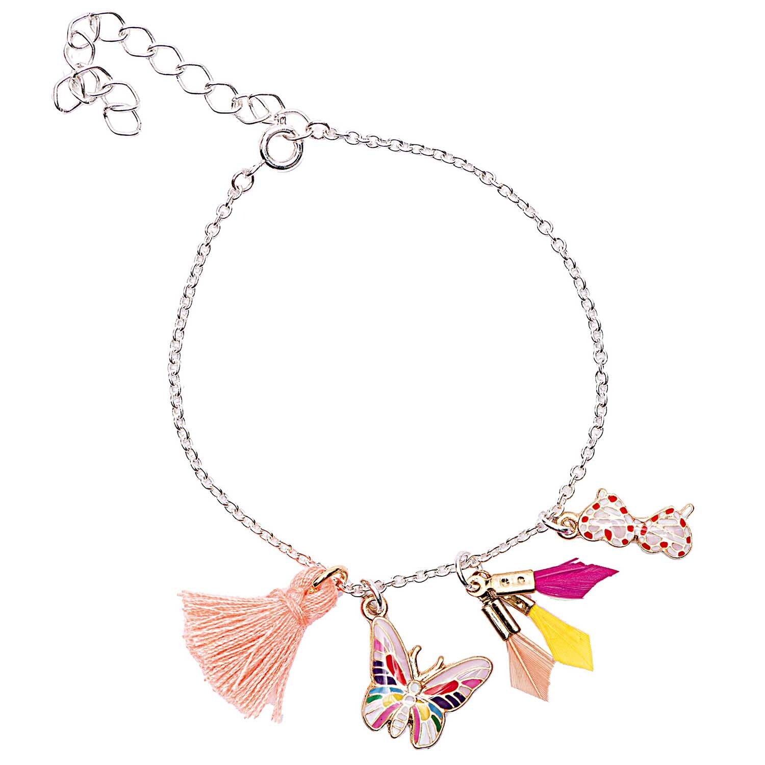 Anhänger Feder Mix candy 5 Stück Anhänger Feder Mix candy 5 Stück