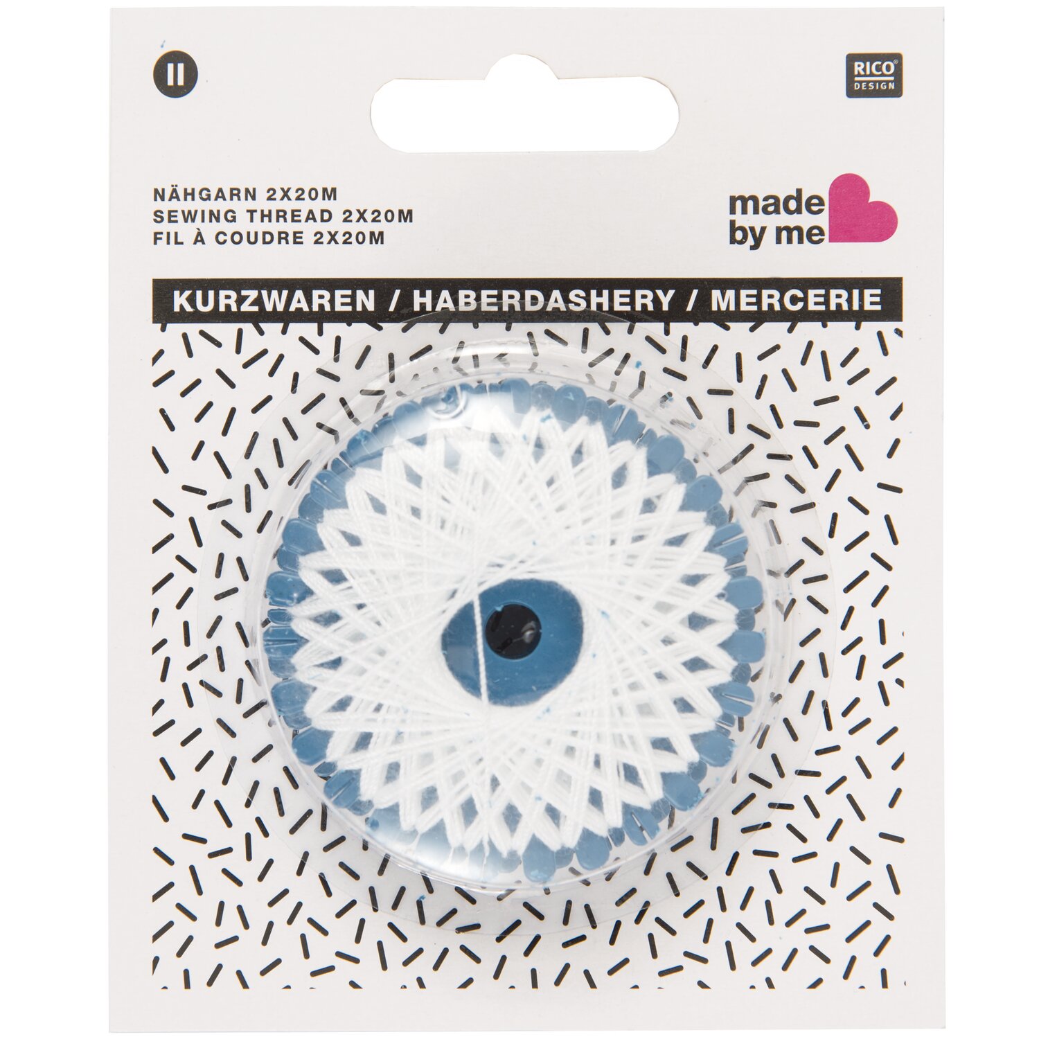 Nähgarn weiß 2x20m von Rico Design