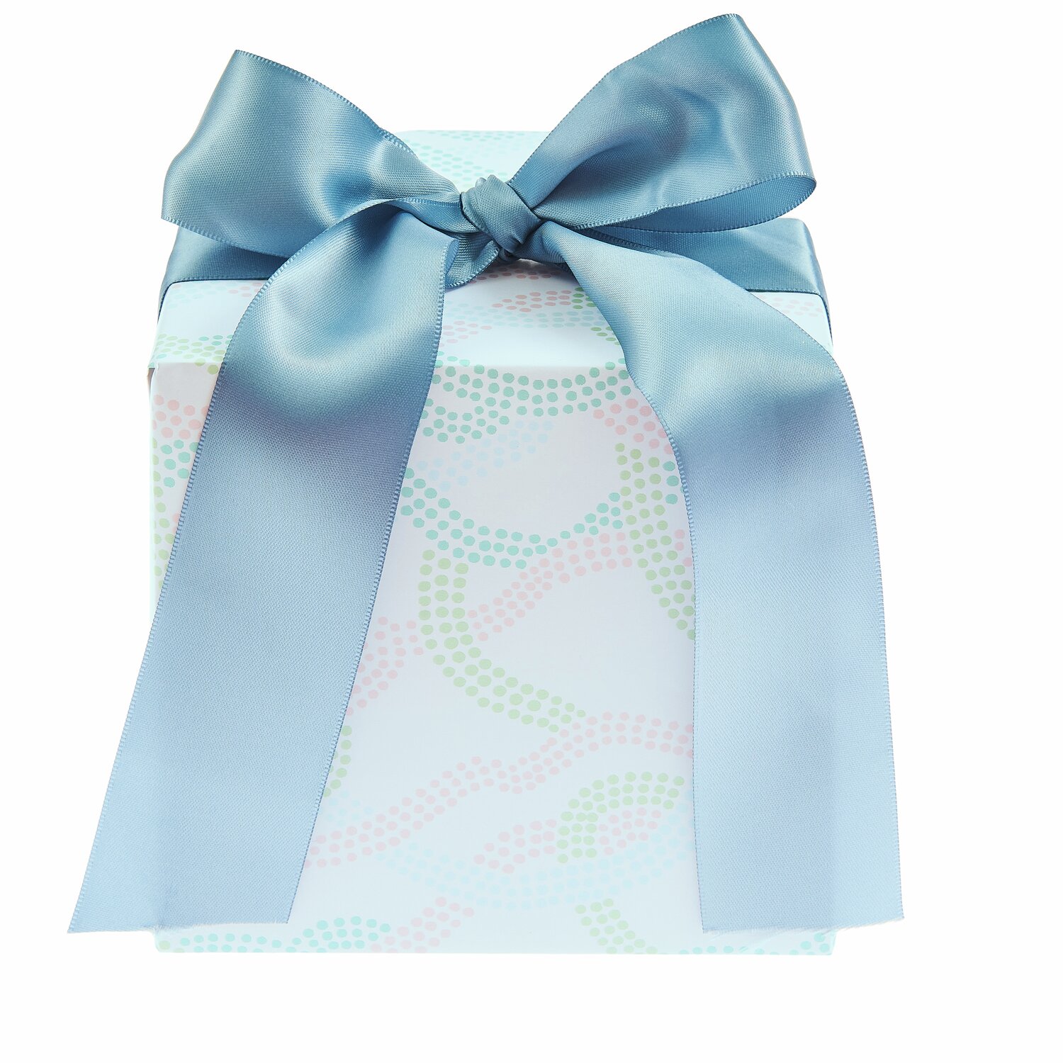 Paper Poetry Geschenkpapier Pfade: Elegantes Geschenk mit hellblauer Schleife, 0,7x2m, von Rico Design. Ideal für besondere Anlässe.