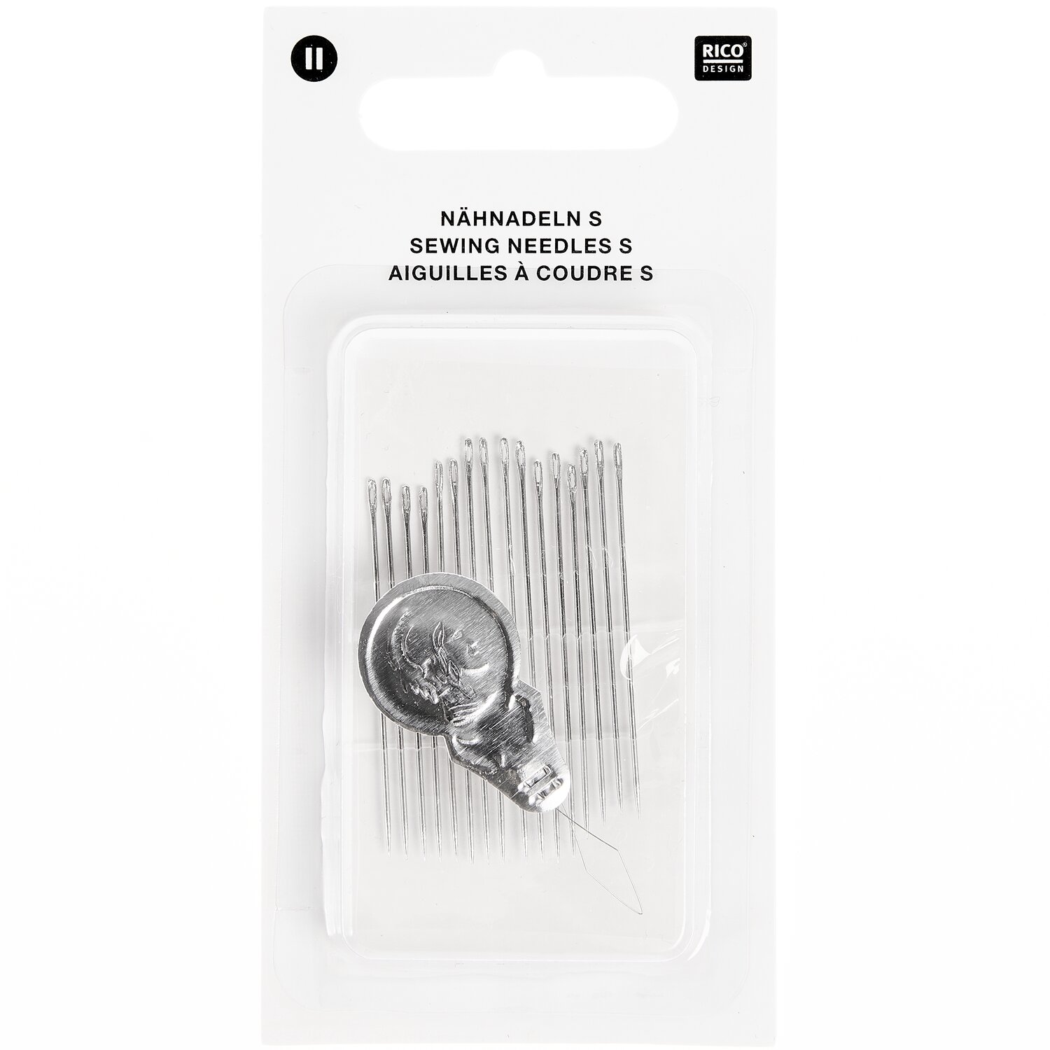 Nähnadeln Set S mit Einfädler 16 Stück von Rico Design