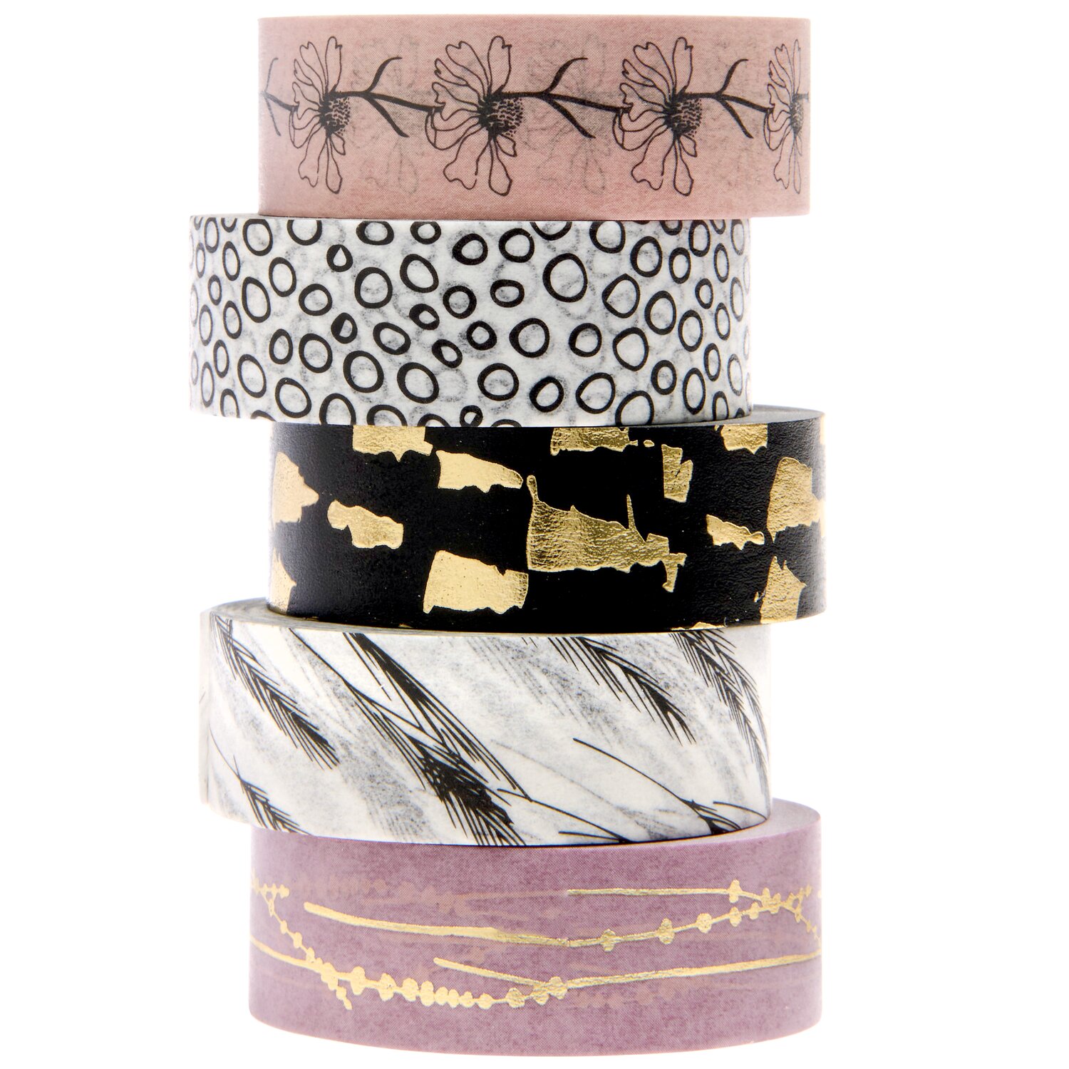 Paper Poetry Tape Set In the Meadow Gräser 5 Stück 1,5cmx10m von Rico Design