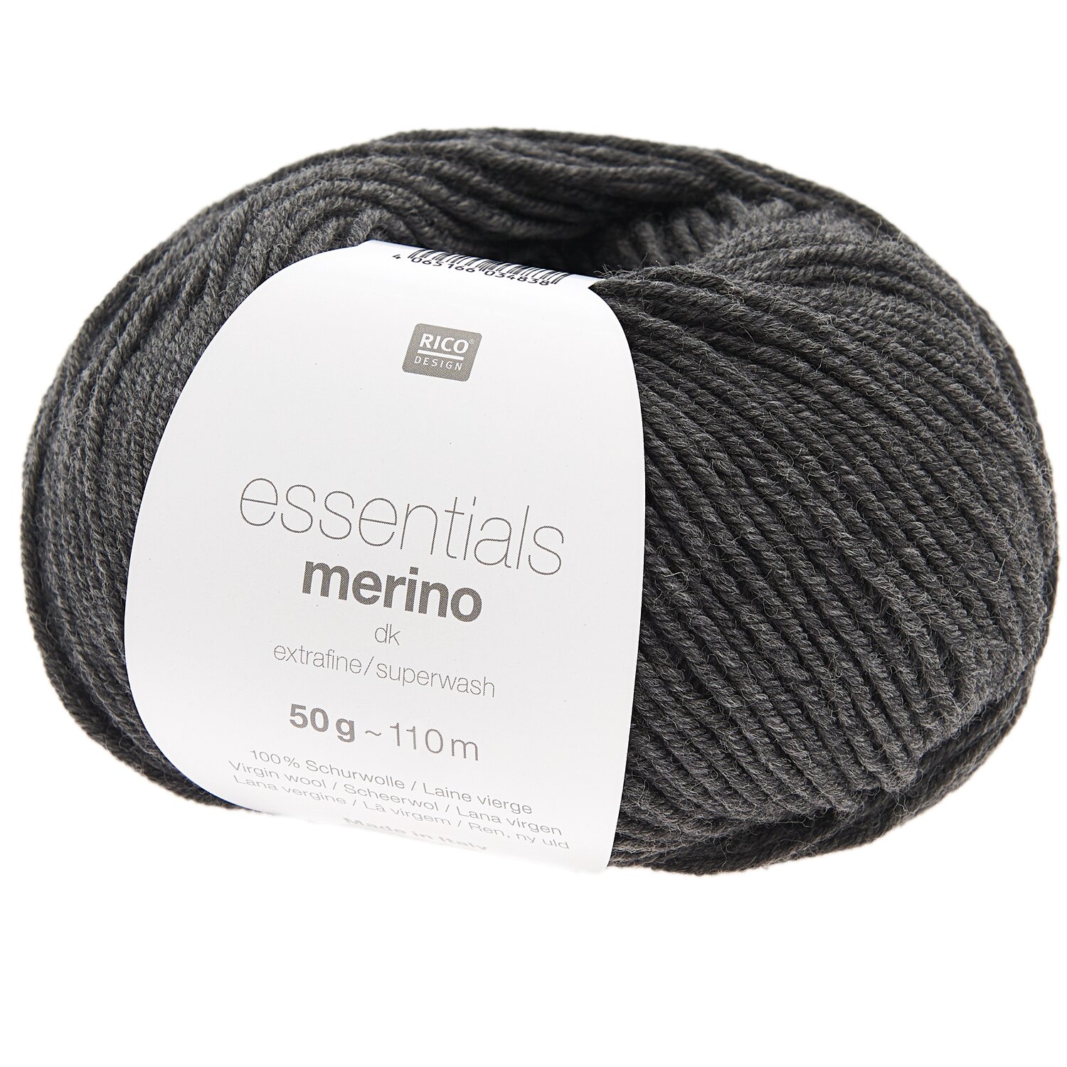 Essentials Merino dk 50g 110m Farbe Anthrazit Melange von Rico Design