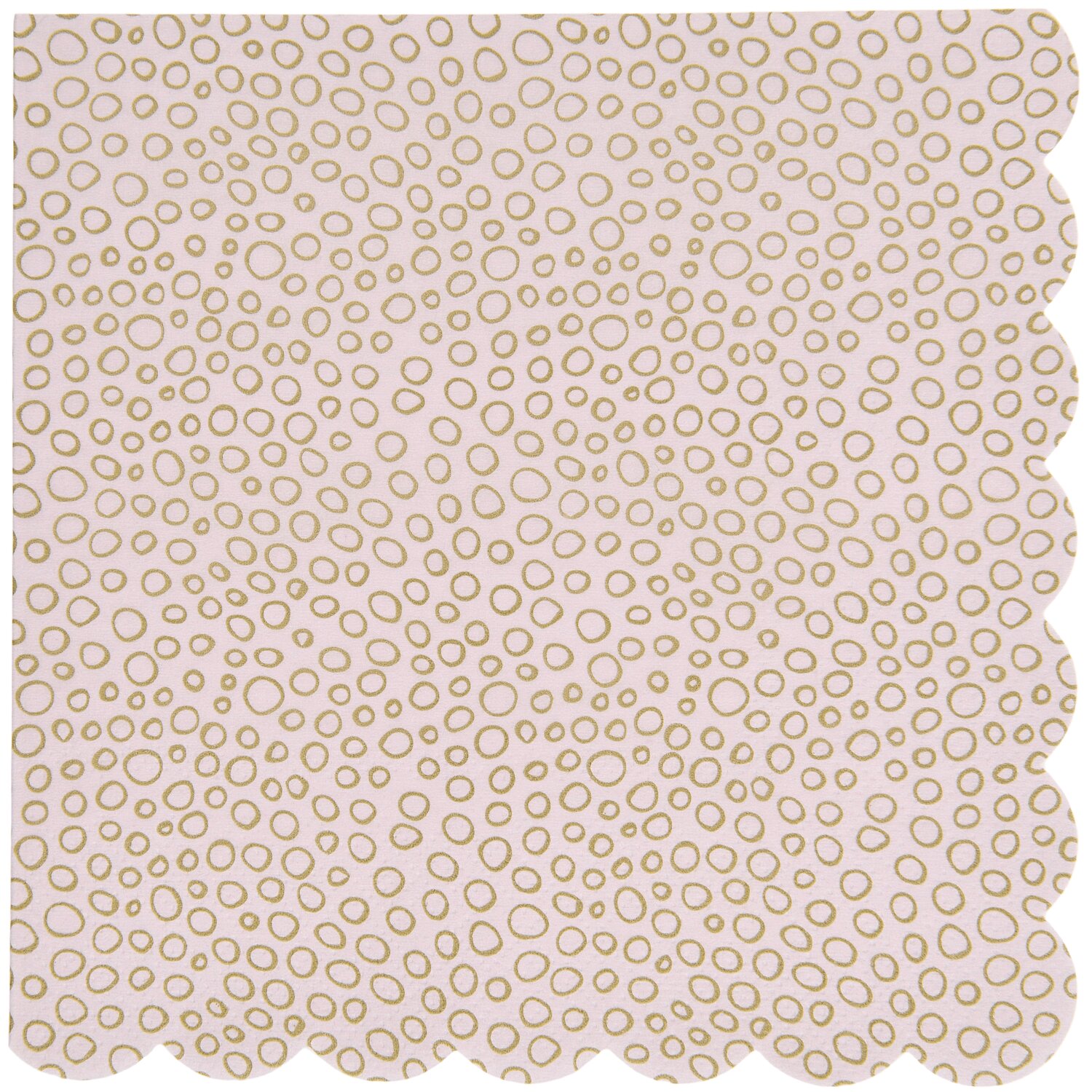 Servietten Bubbles Mauve/Gold 20 Stück 32x32,5cm von Rico Design