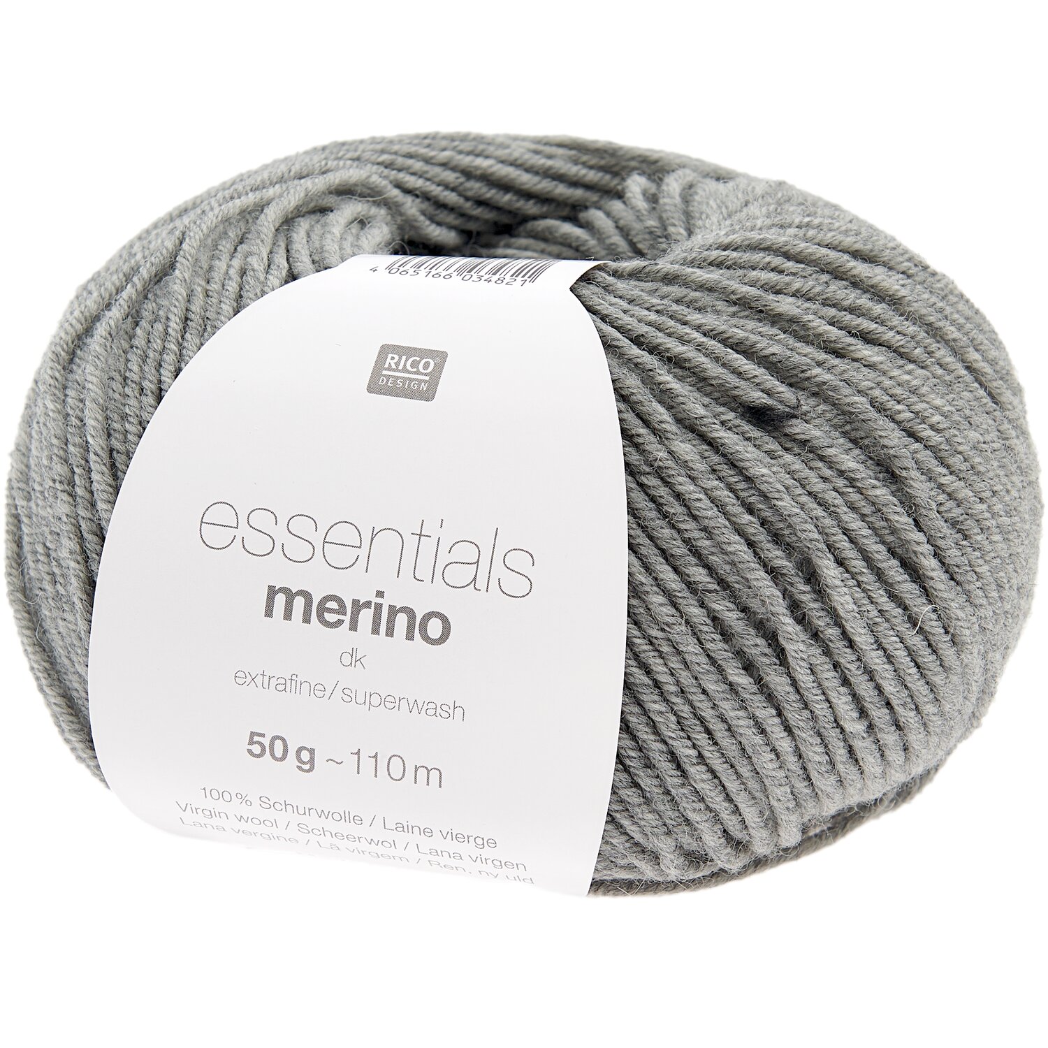Essentials Merino dk 50g 110m Farbe Grau Melange von Rico Design