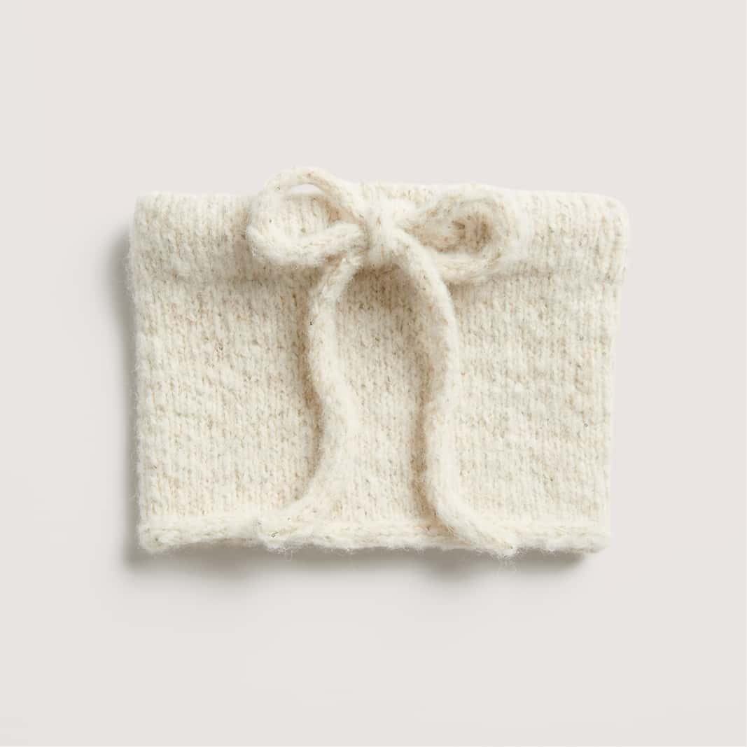 Gestrickter Kragen in Creme: Modell 20 aus dem Heft Made by Me No. 21