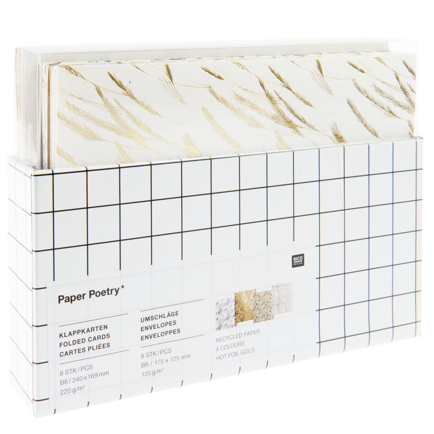 Paper Poetry Kartenset B6 In the Meadow 16-teilig von Rico Design