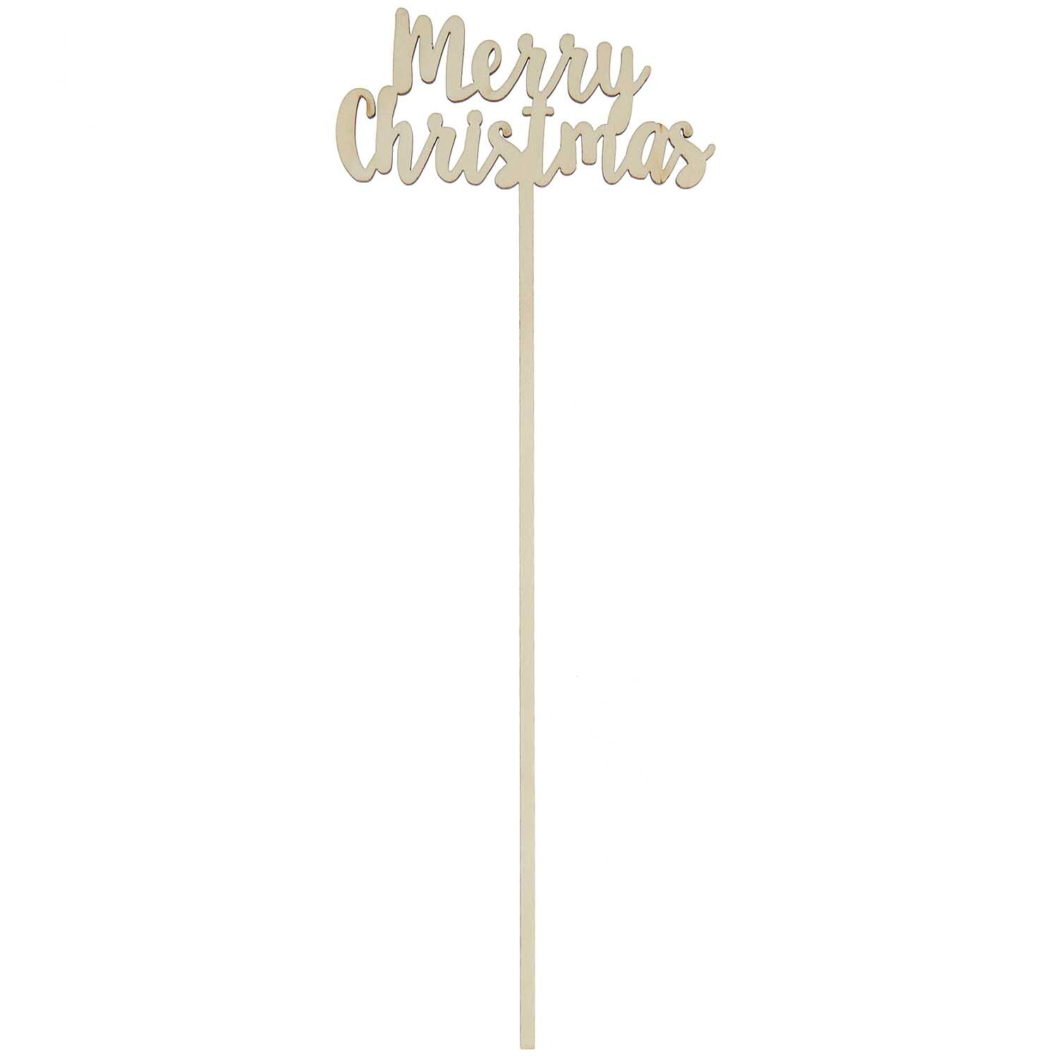 Holzpicker Merry Christmas 25,7x7,8cm Holzpicker Merry Christmas 25,7x7,8cm