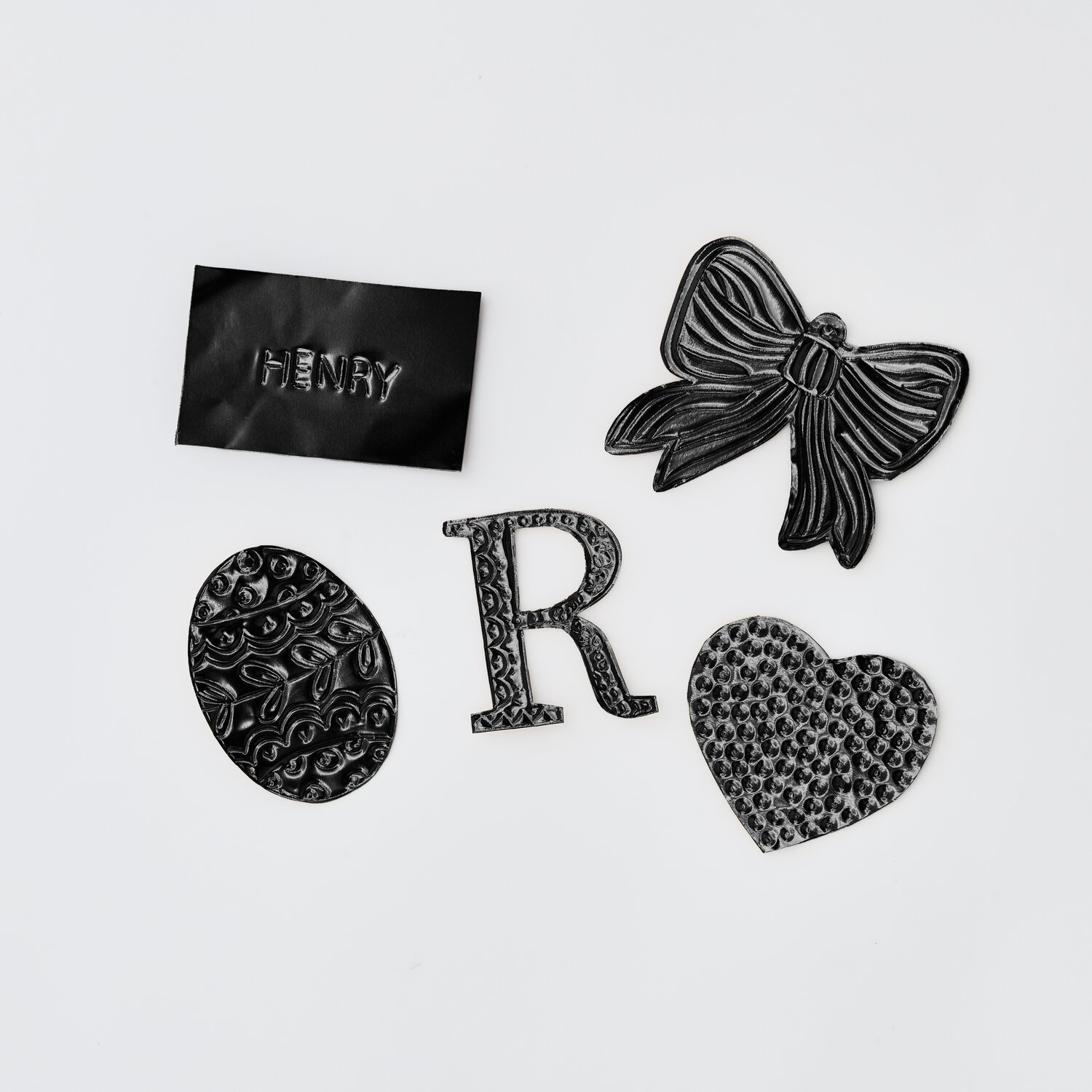 Prägefolie 3 Stück Farbe Schwarz von Rico Design