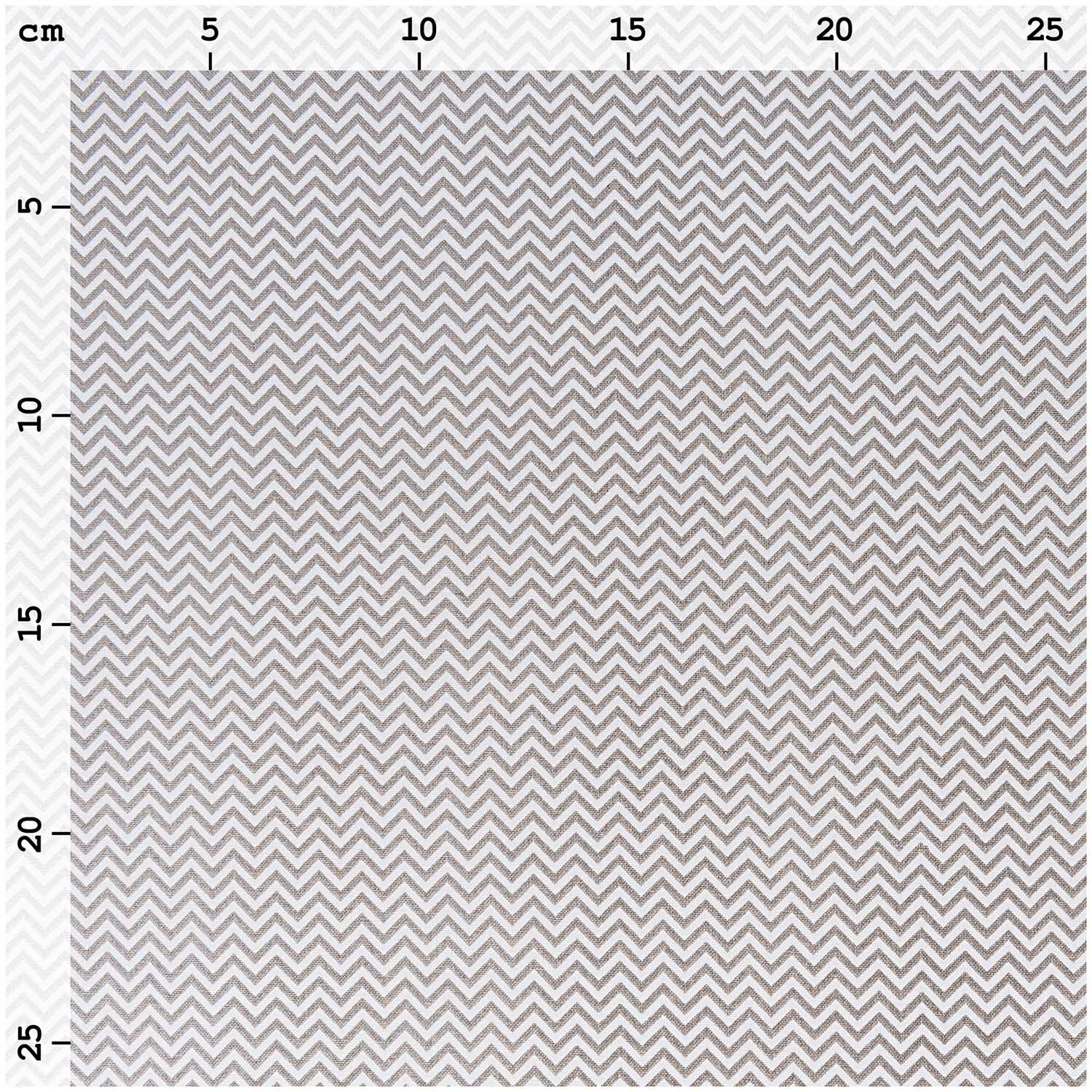 Stoff Zickzack weiß-grau 50x140cm Stoff Zickzack weiß-grau 50x140cm