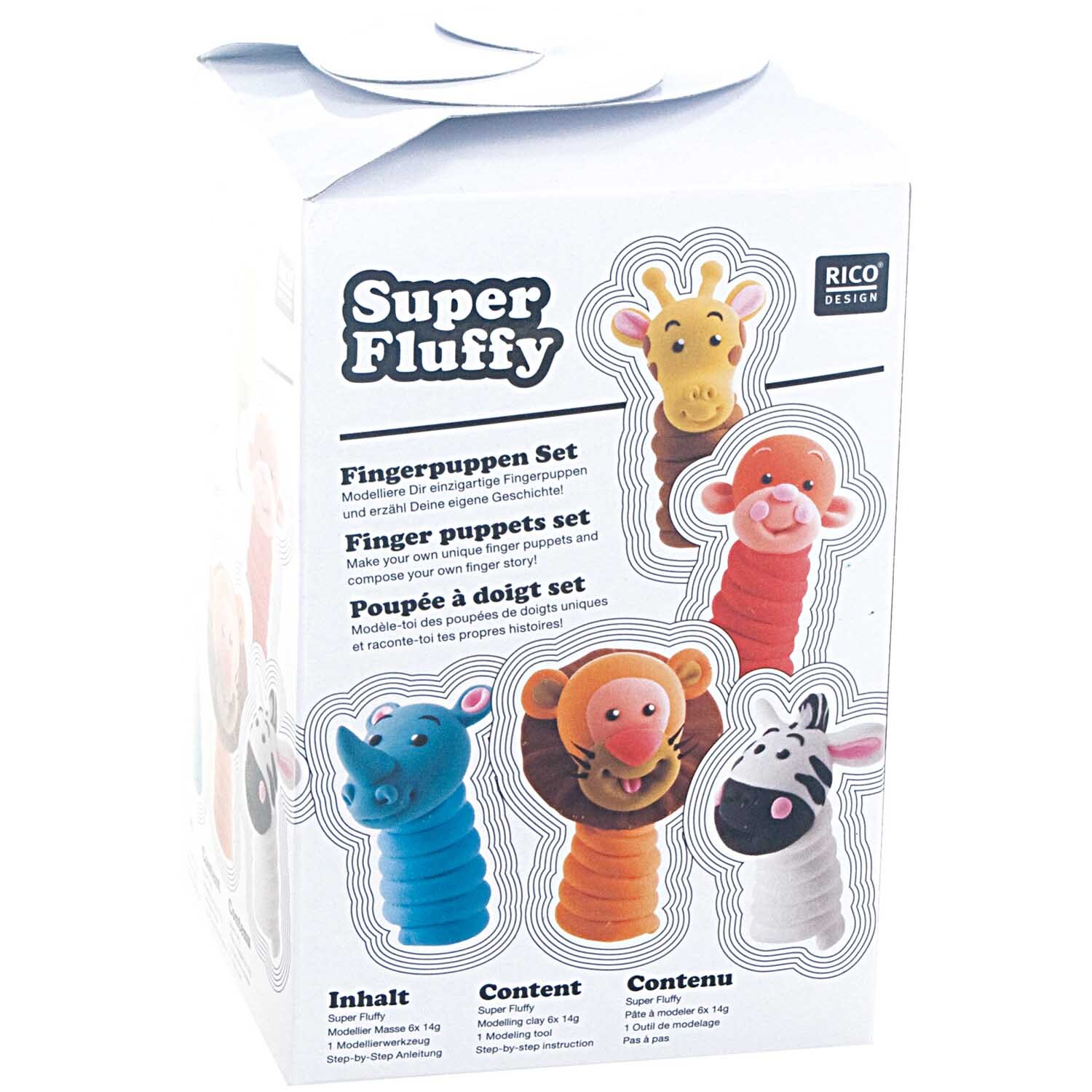 Super Fluffy Set Fingerpuppen