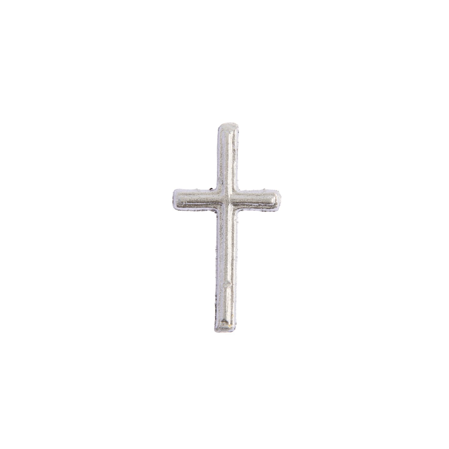 Wachsdekor Kreuz klein Farbe silber von Rico Design