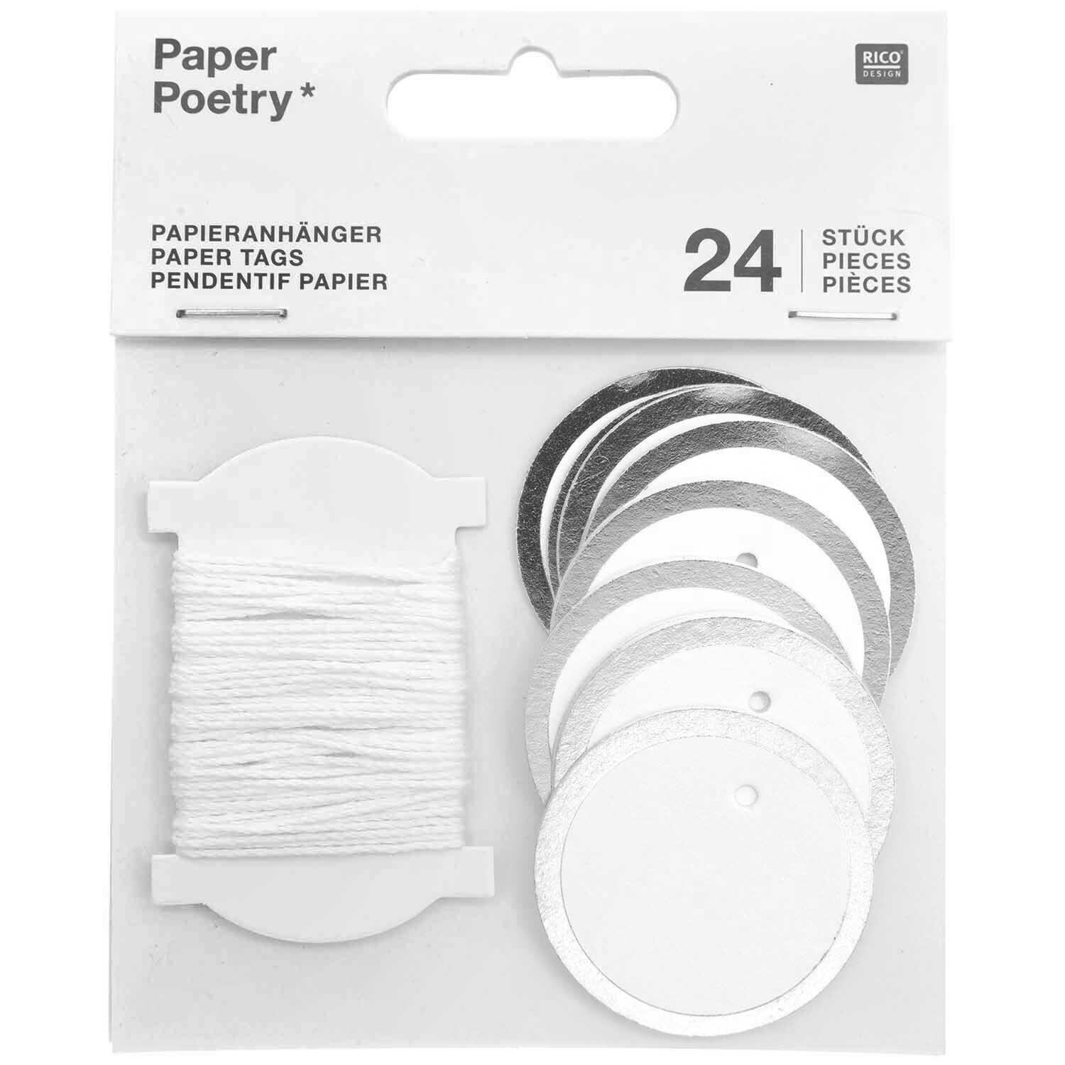 Paper Poetry Papieranhänger Kreise 4cm 24 Stück Paper Poetry Papieranhänger Kreise 4cm 24 Stück