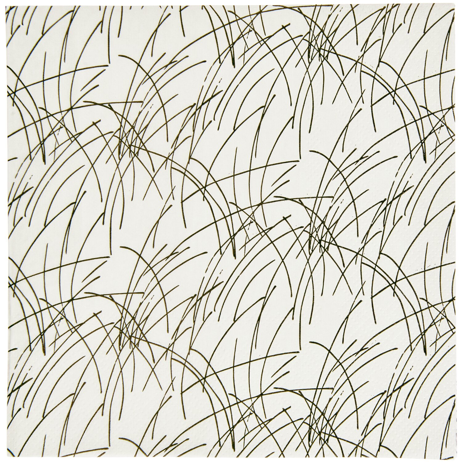 Servietten Gräser Elfenbein/Schwarz 20 Stück 33x33cm von Rico Design