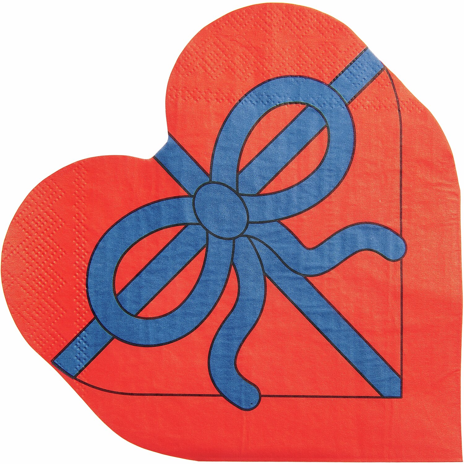 Rico Design x Redfries Servietten Herz 20 Stück 32,4x32,4cm von Rico Design