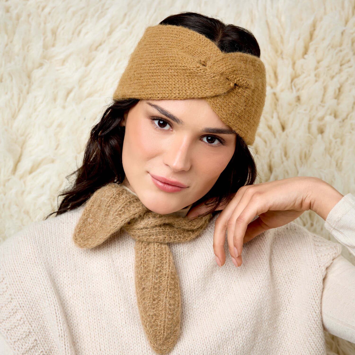 Strickset Stirnband Modell 15 aus Luxury Knits Little Pieces von Rico Design