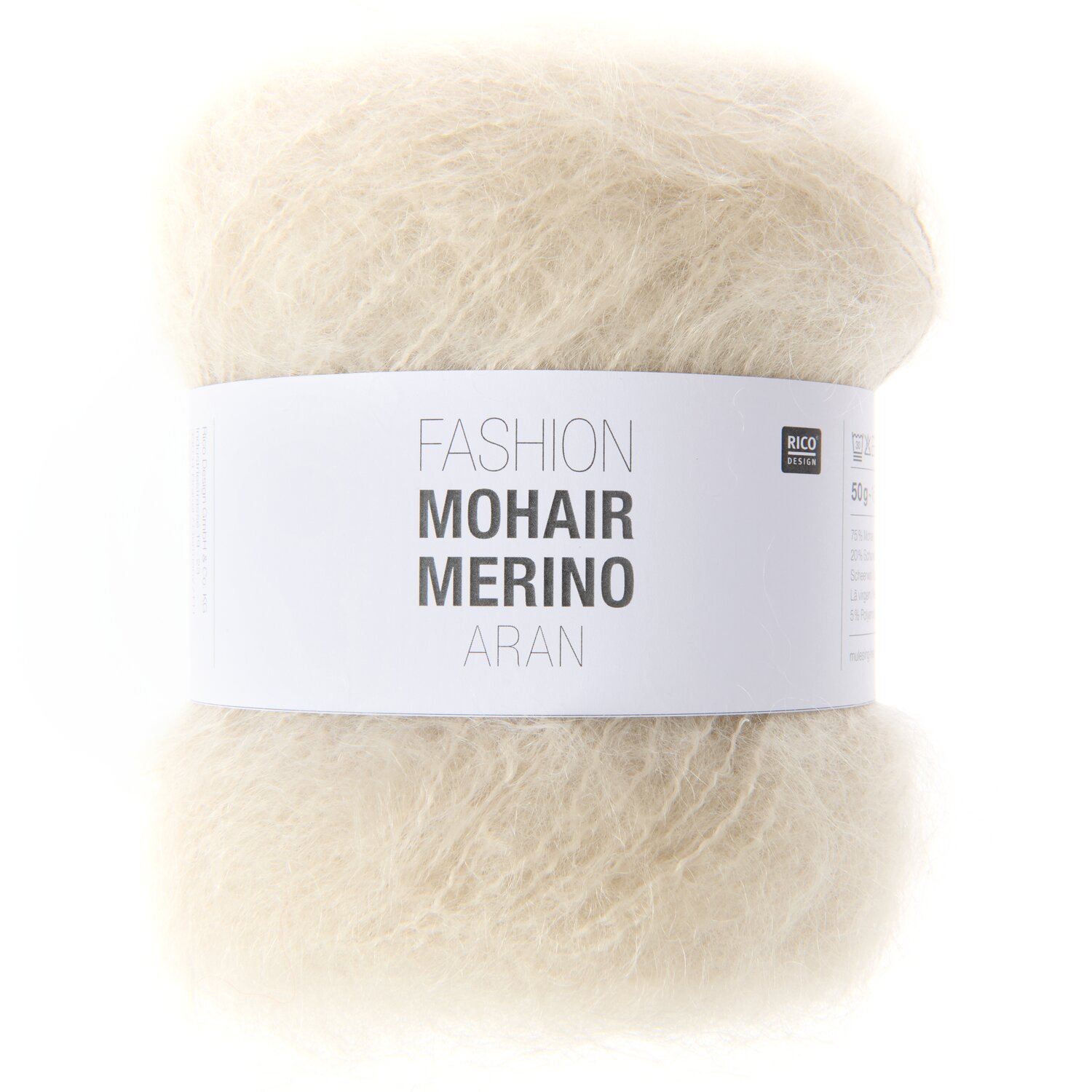 Fashion Mohair Merino aran 50g Farbe Mint von Rico Design