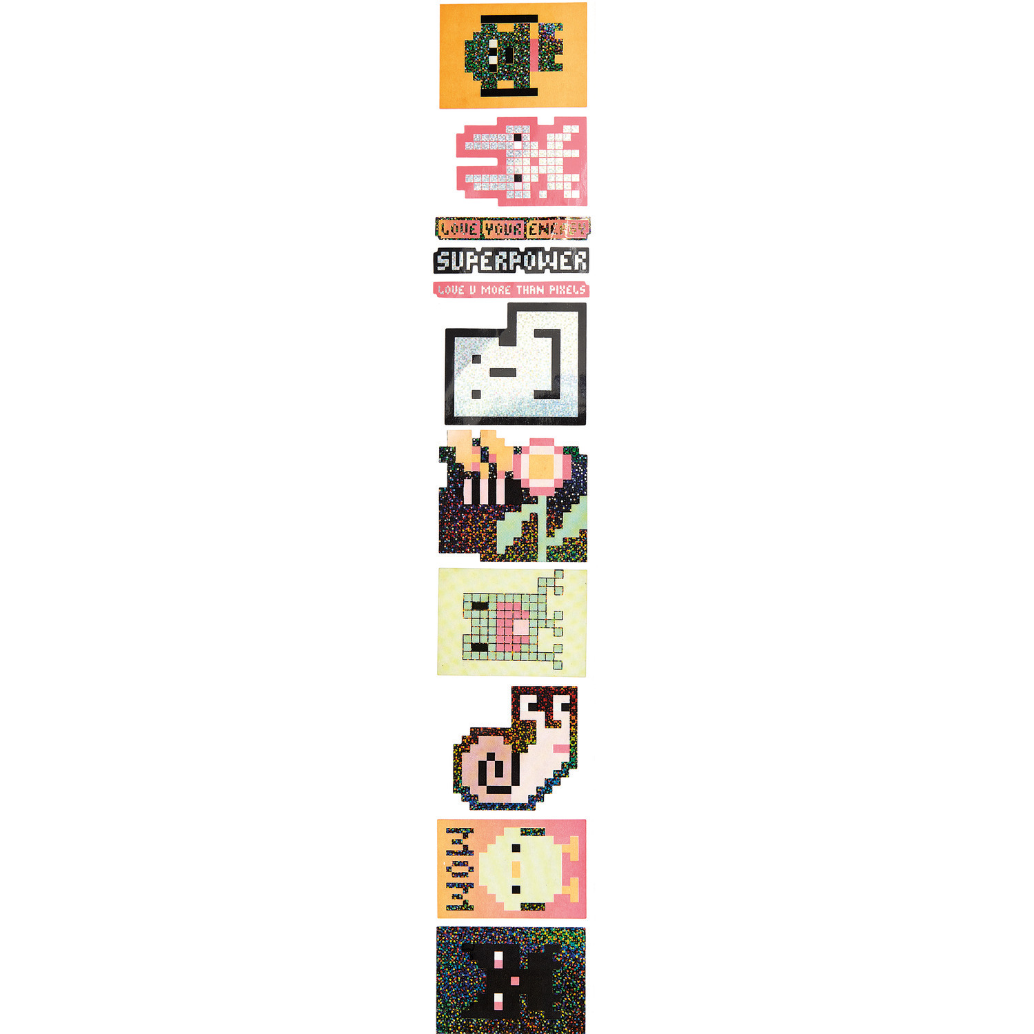 Paper Poetry Sticker Pixel auf der Rolle Paper Poetry Sticker Pixel auf der Rolle