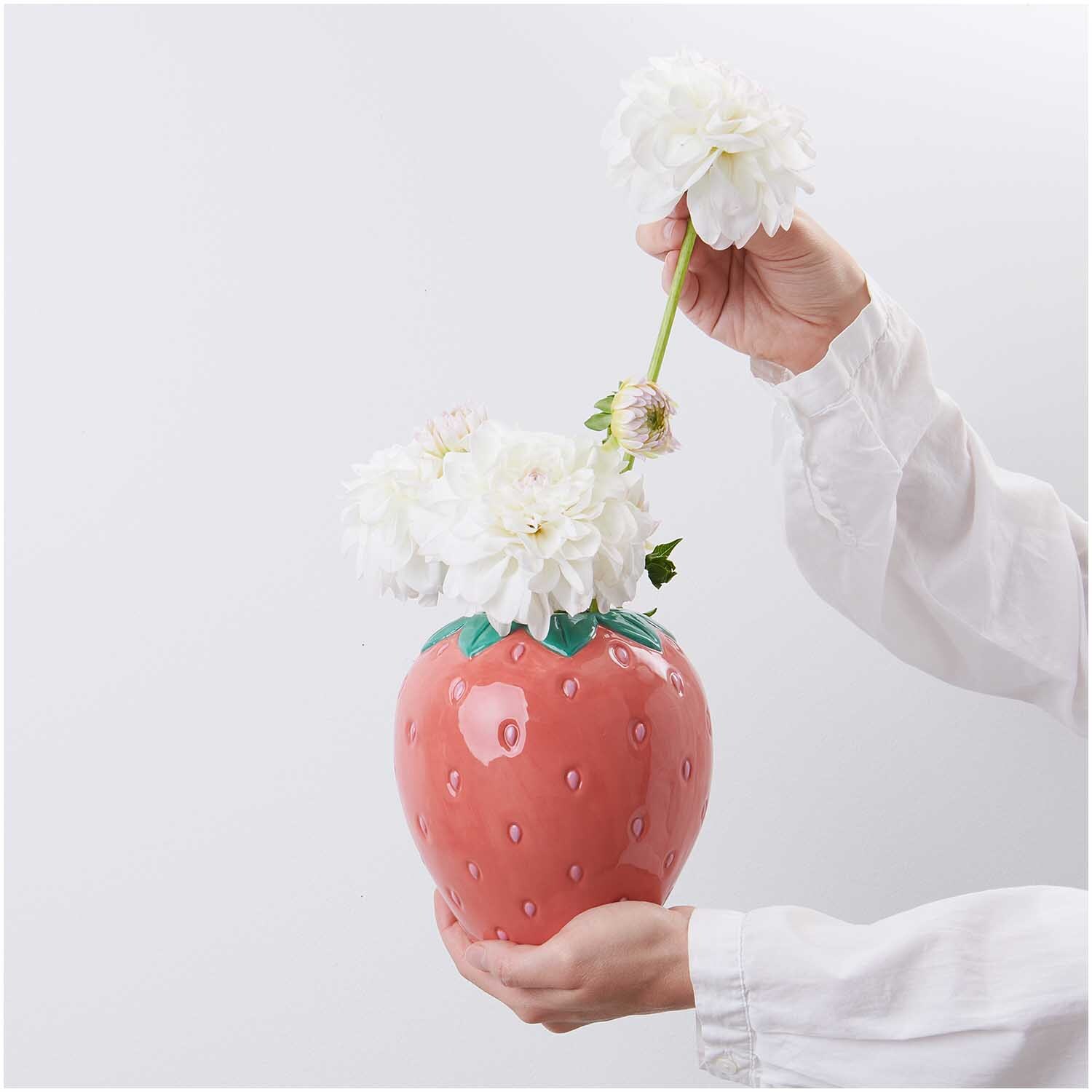 Keramik Vase Erdbeere Ø14cm Keramik Vase Erdbeere Ø14cm